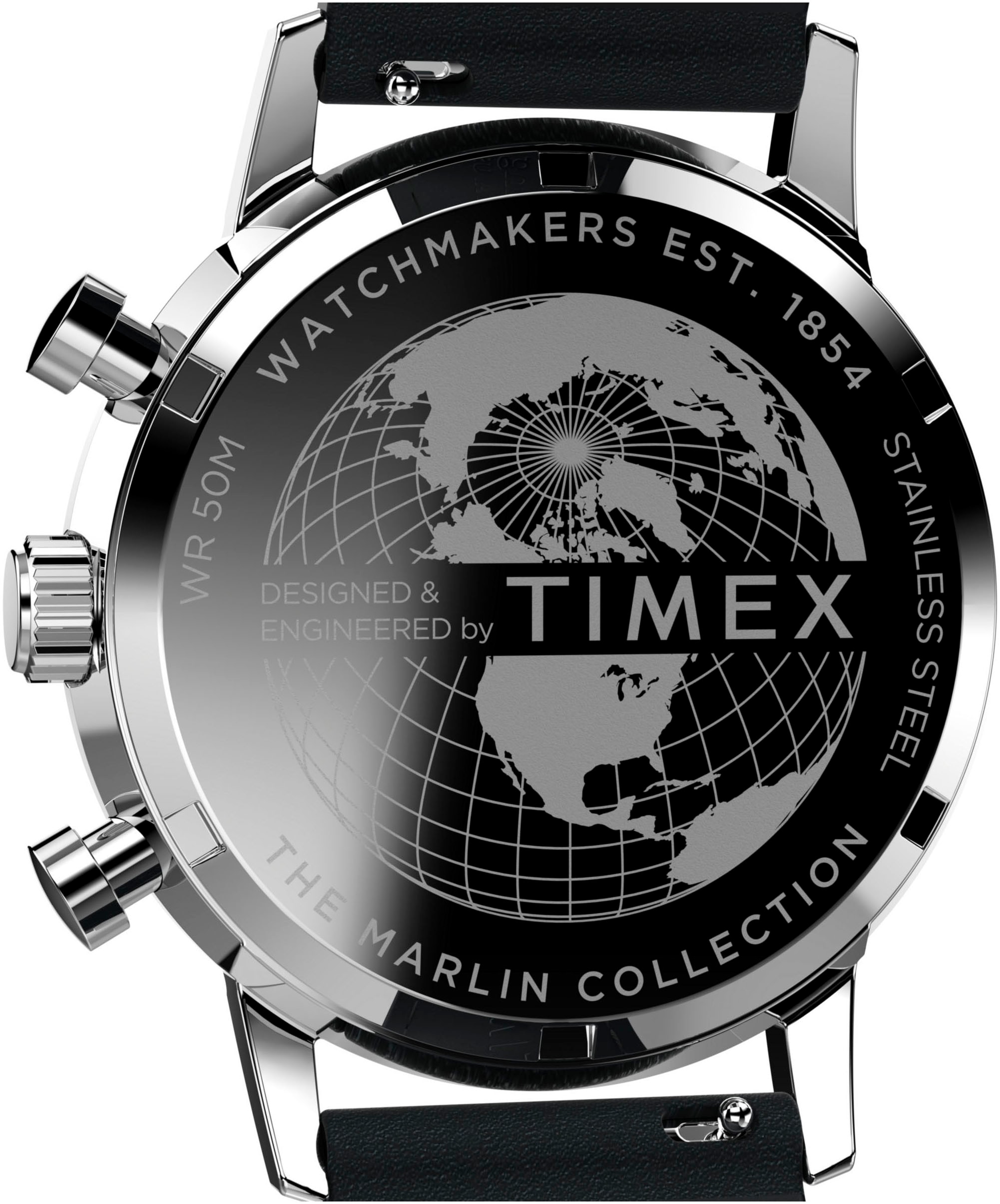 Timex Chronograph »MARLIN«, Quarzuhr, Armbanduhr, Herren, Datum, Stoppfunktion, 12/24-Std.-Anzeige