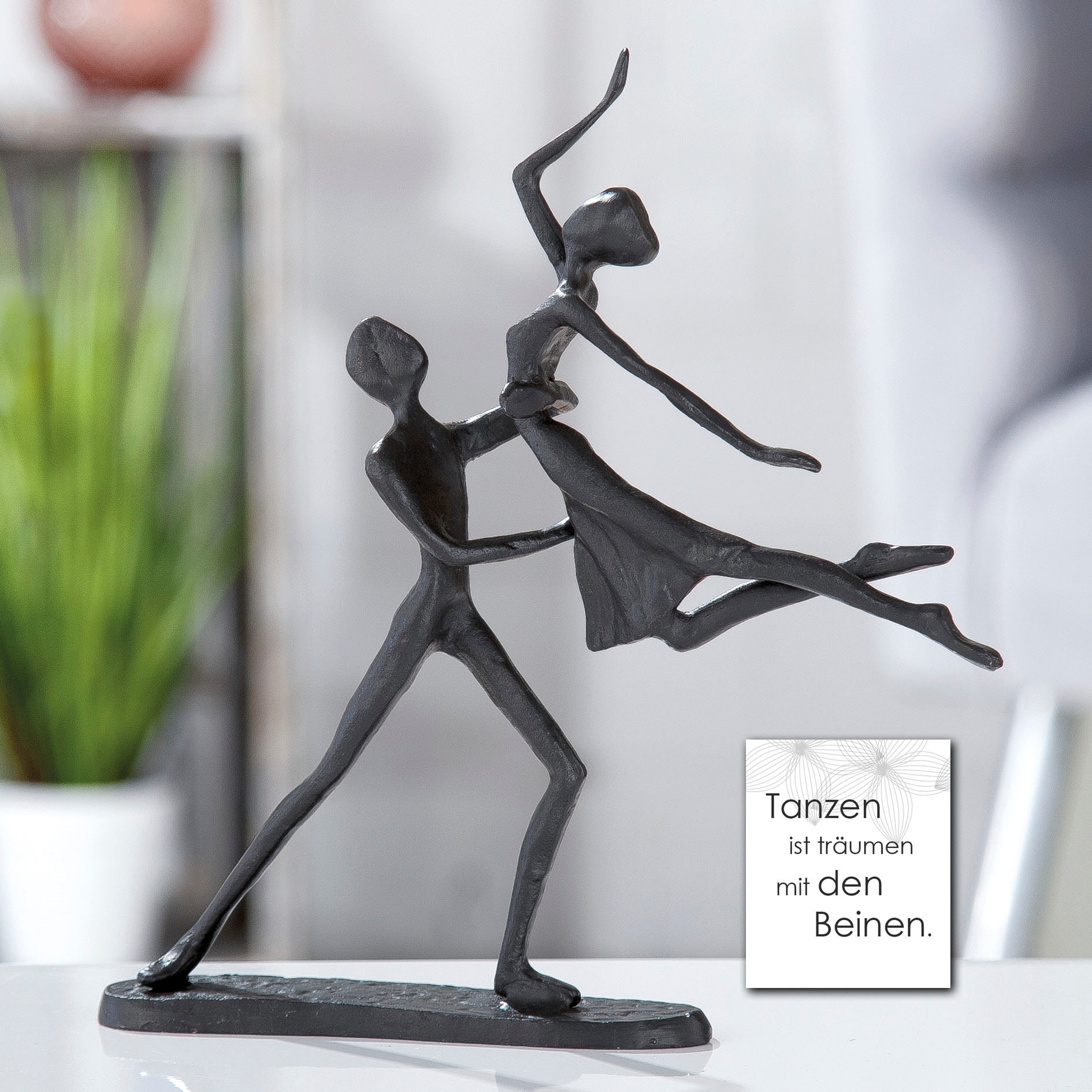 Casablanca Skulptur braun«, »Design cm, Shop Metall, (1 im aus OTTO 17,5 by St.), Höhe Dekofigur Tanzpaar, Gilde Dekoobjekt, Online Wohnzimmer