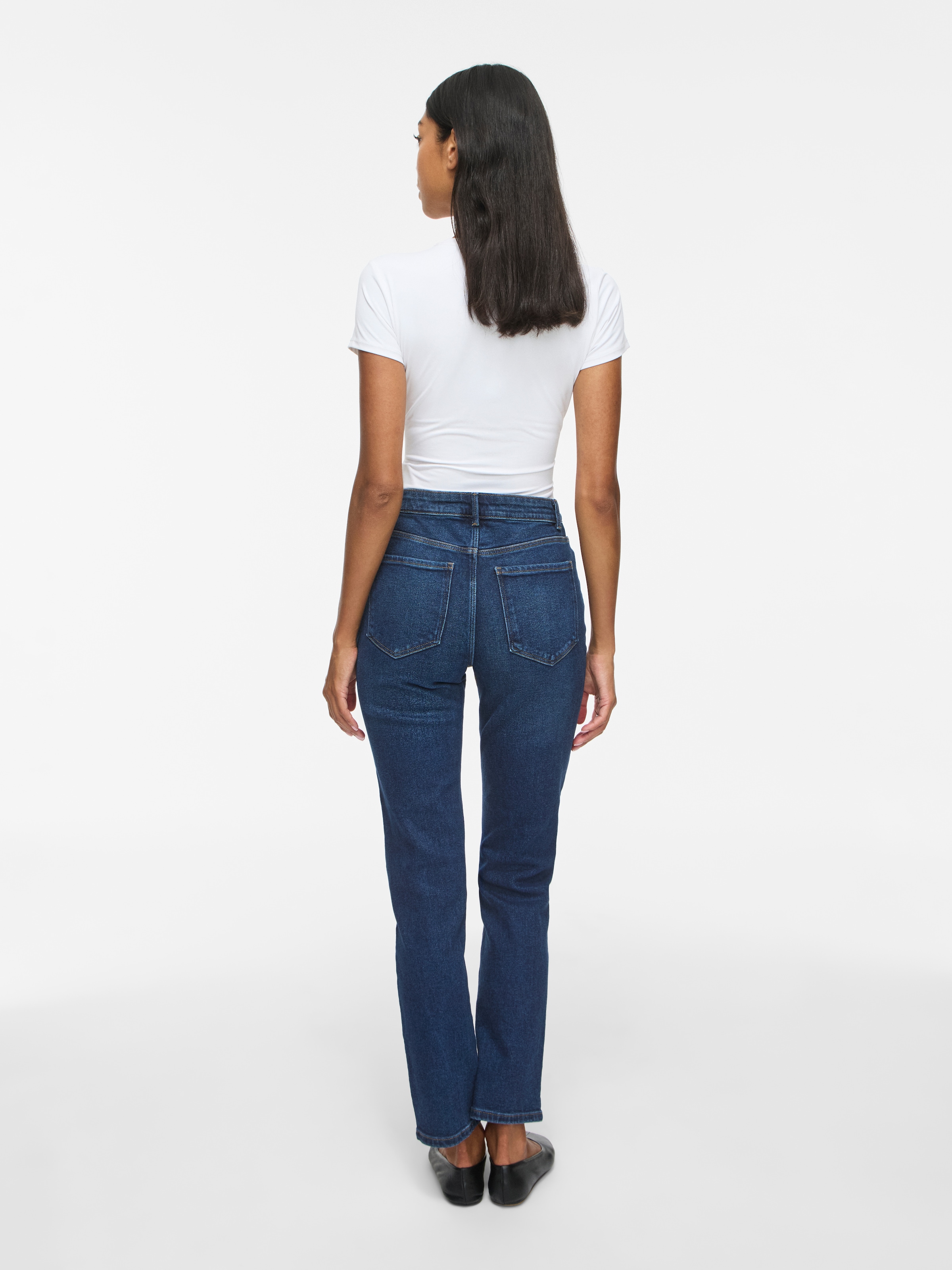 Vila Straight-Jeans »VIALICE RW STRAIGHT JEANS DBD SOL30-NOOS« Baumwollmischung, straight fit, regular waist
