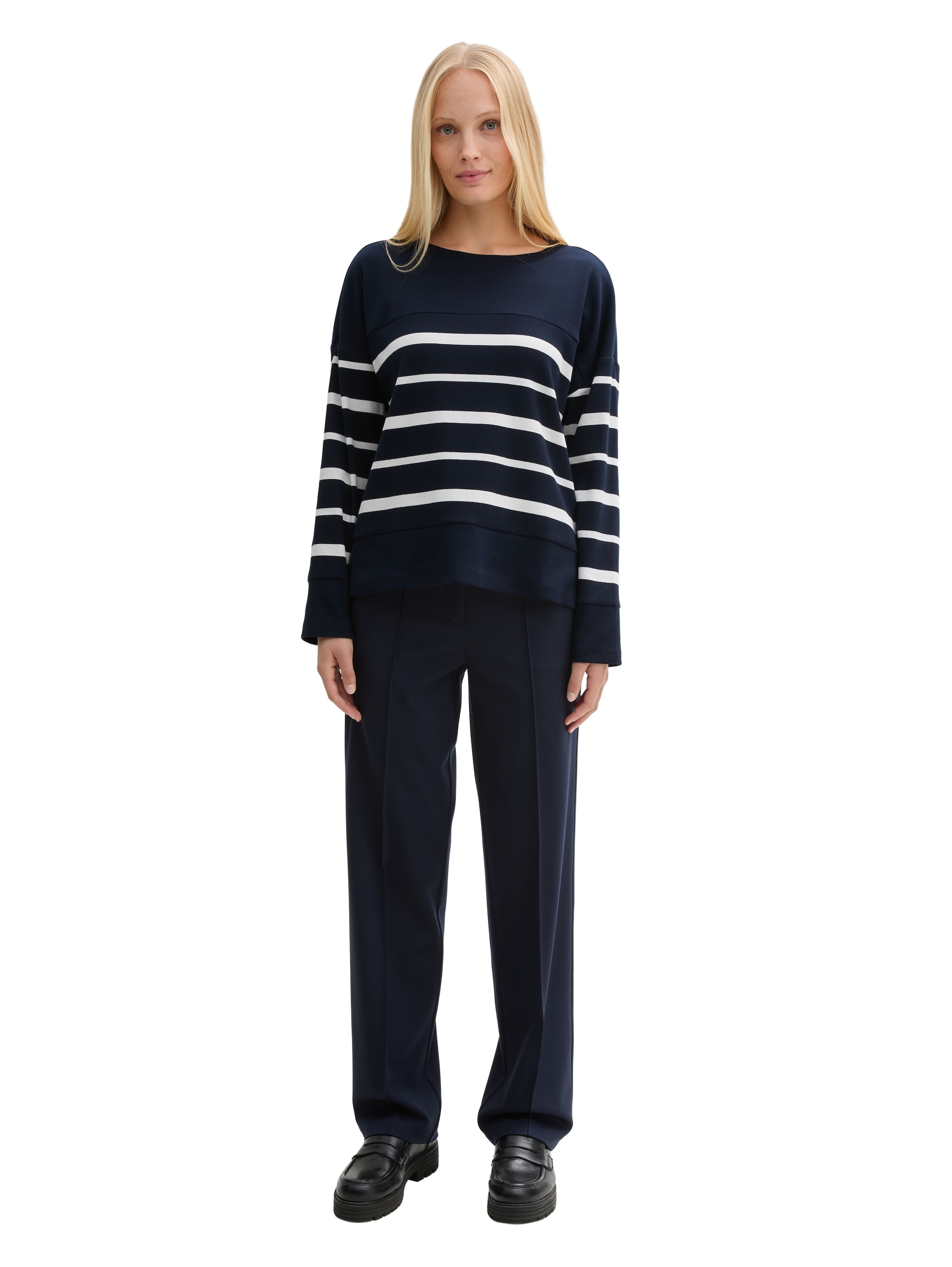 TOM TAILOR Langarmshirt, mit Streifenmuster