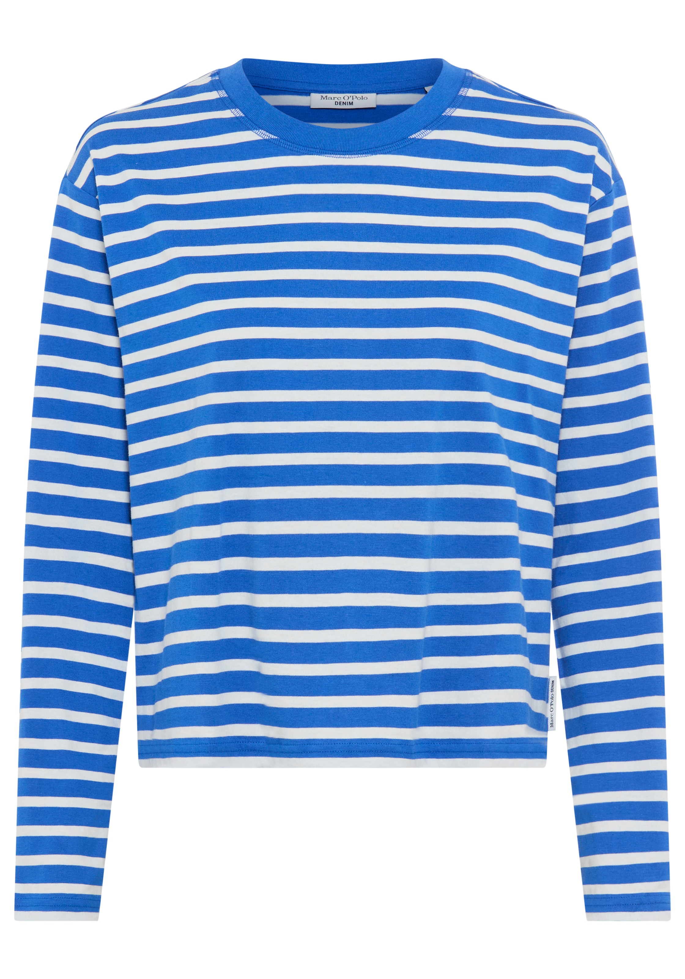 Marc O'Polo DENIM Longsleeve regular fit, aus Heavy Slub Jersey, Rundhals