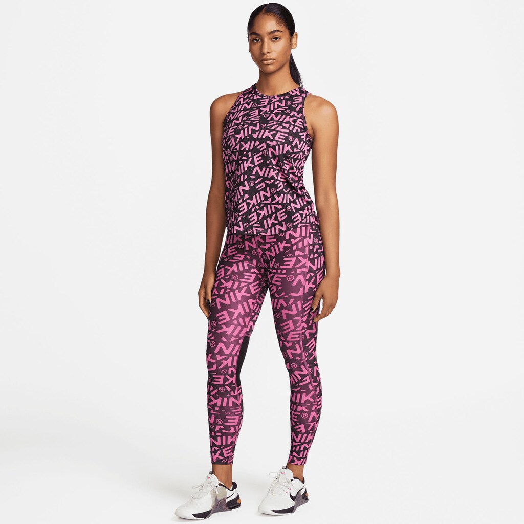 Nike Trainingstights »Dri-FIT Fast Women's Mid-Rise Allover Print Leggings«