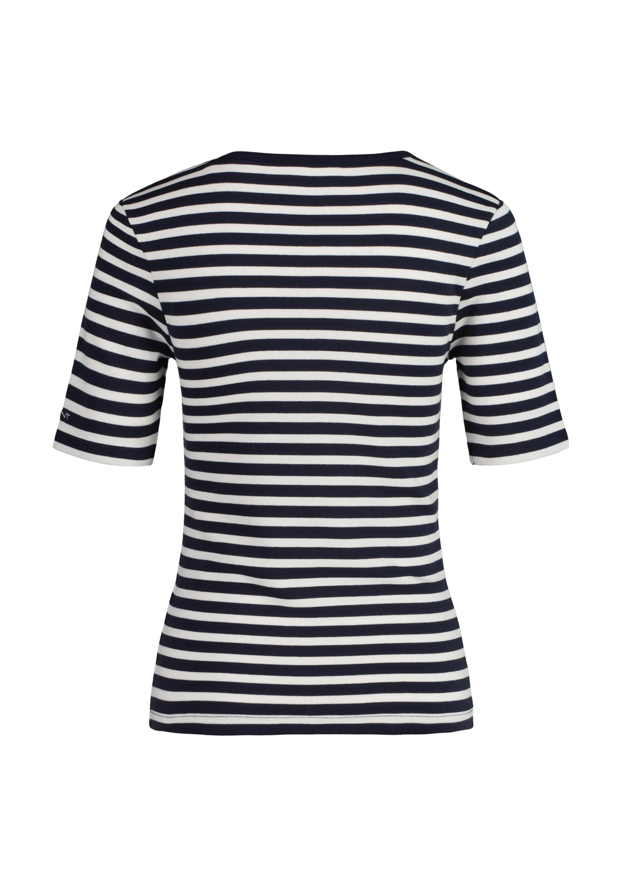 Gant T-Shirt »T-Shirt SLIM STRIPED 1X1 RIBBED T-SHIRT 1er Pack«