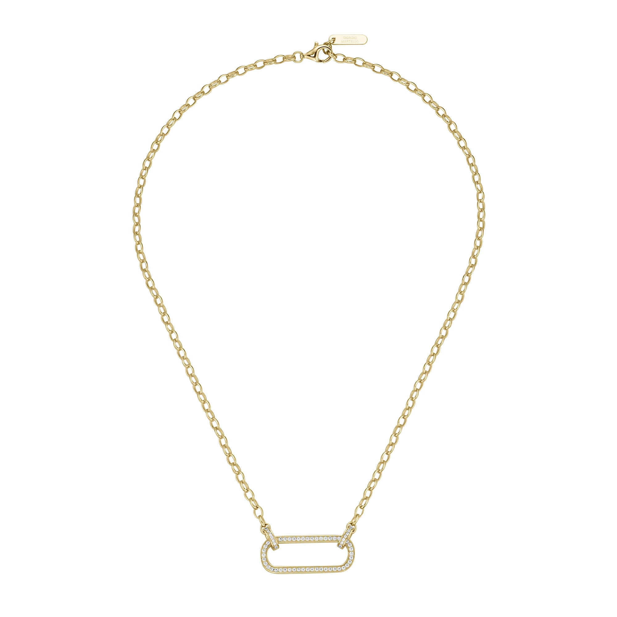 GIORGIO MARTELLO MILANO Collier »Collier mit Zirkonia, Silber 925«