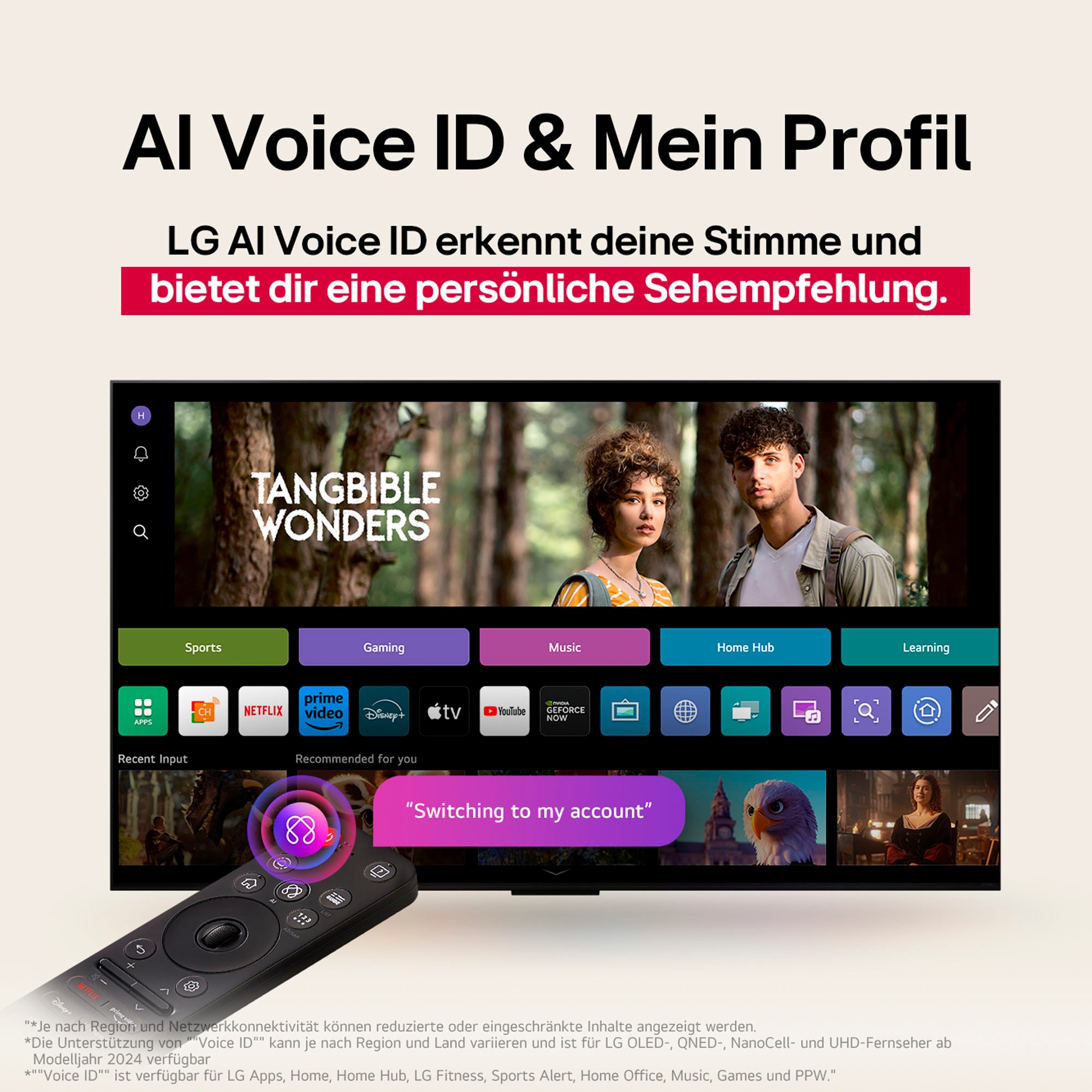 LG QNED-Fernseher »65QNED80A6A«, 4K Ultra HD, Smart-TV