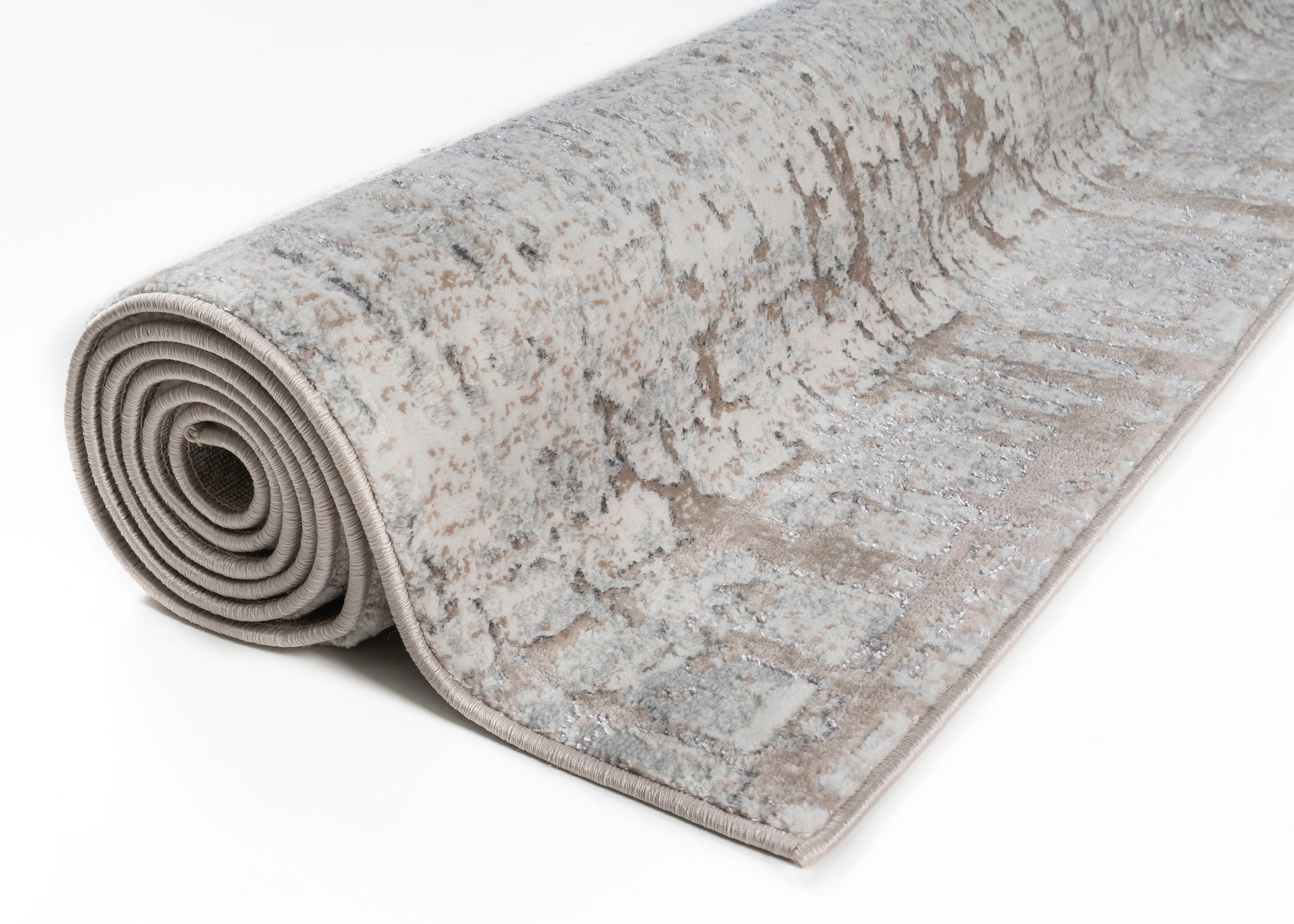 my home Teppich »Serafine« rechteckig 12 mm Höhe Vintage, dezenter Glanz, Hoch-Tief-Struktur, Schrumpf Carving-Effekt