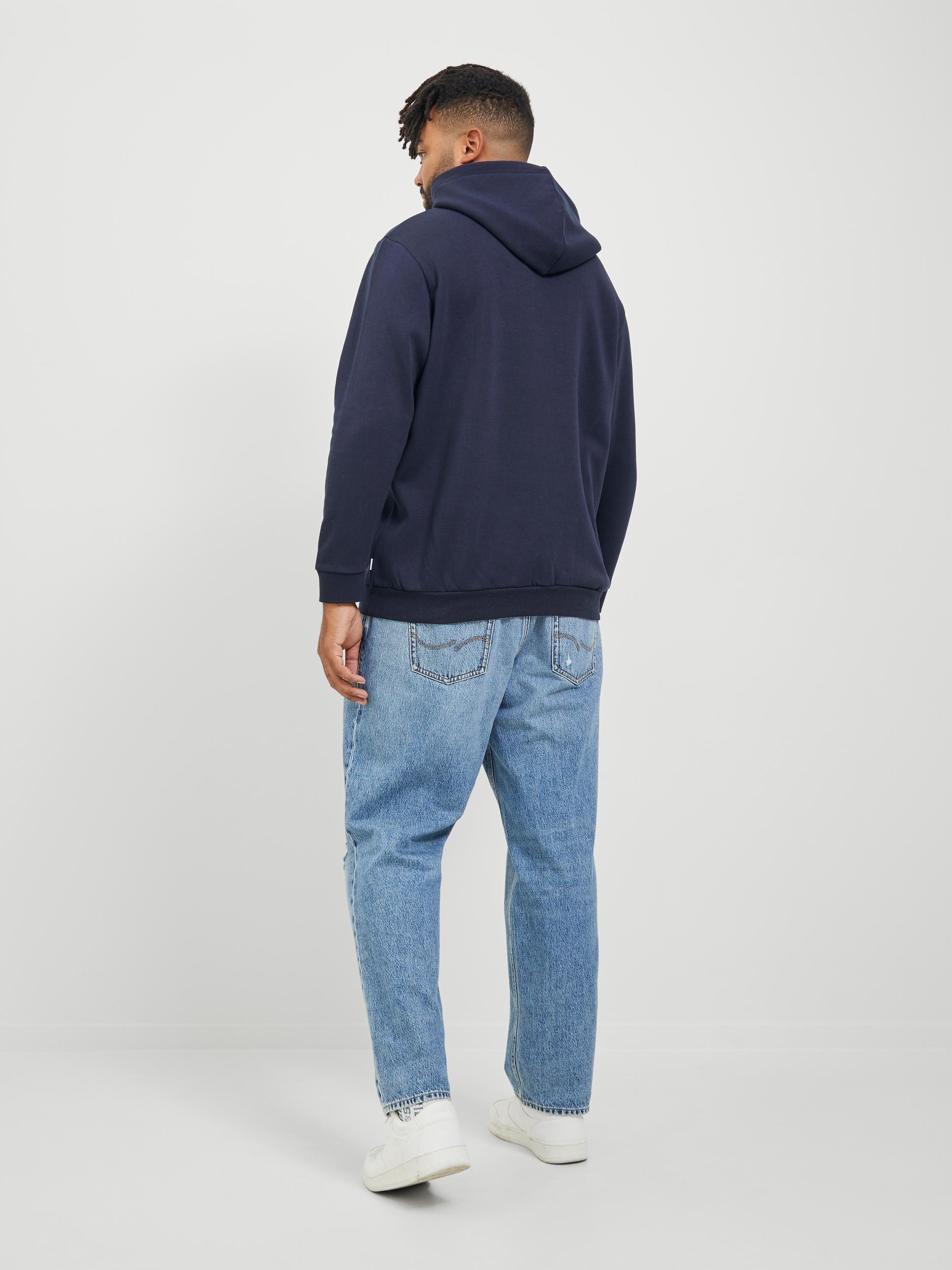 Jack & Jones PlusSize Kapuzensweatshirt »JJEBRADLEY SWEAT HOOD NOOS PLS«, mit Rippbündchen
