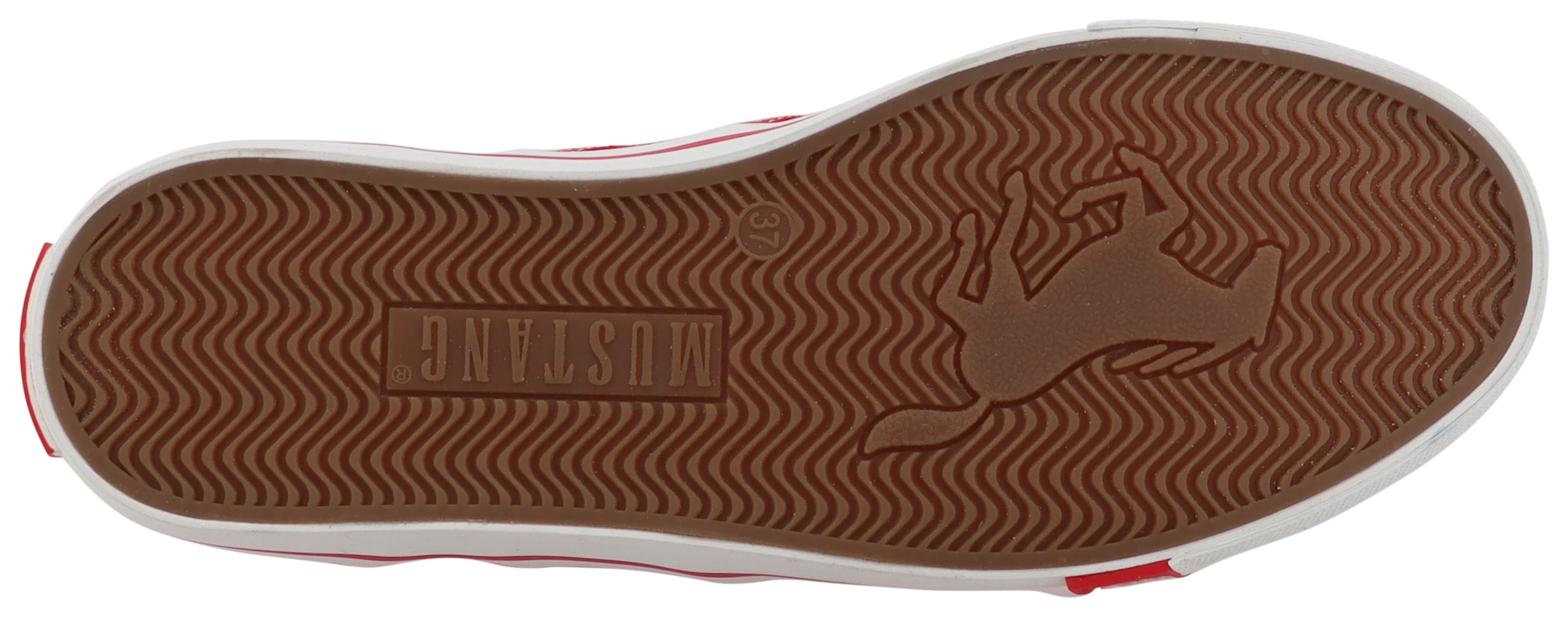 Mustang Shoes Sneaker »Winona«  Freizeitschuh, Halbschuh, Schnürschuh mit seitlichem Logoschriftzug