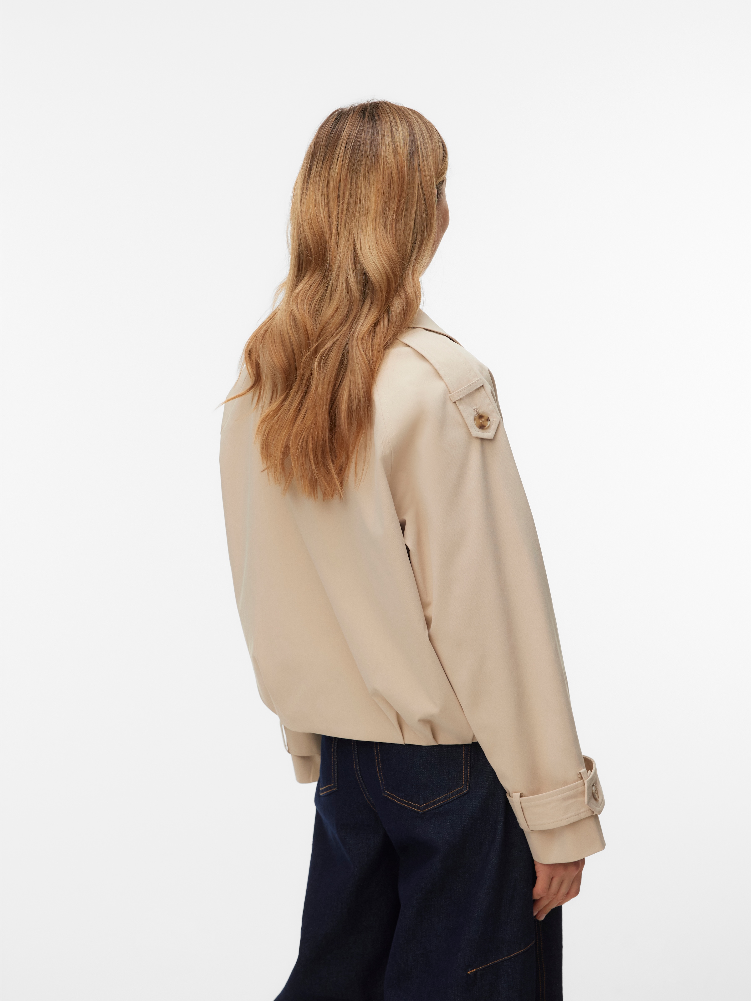 Vero Moda Kurzjacke »VMCHELSEA MADDY SHORT JACKET« Kunstfaser, im Trenchcoat Style