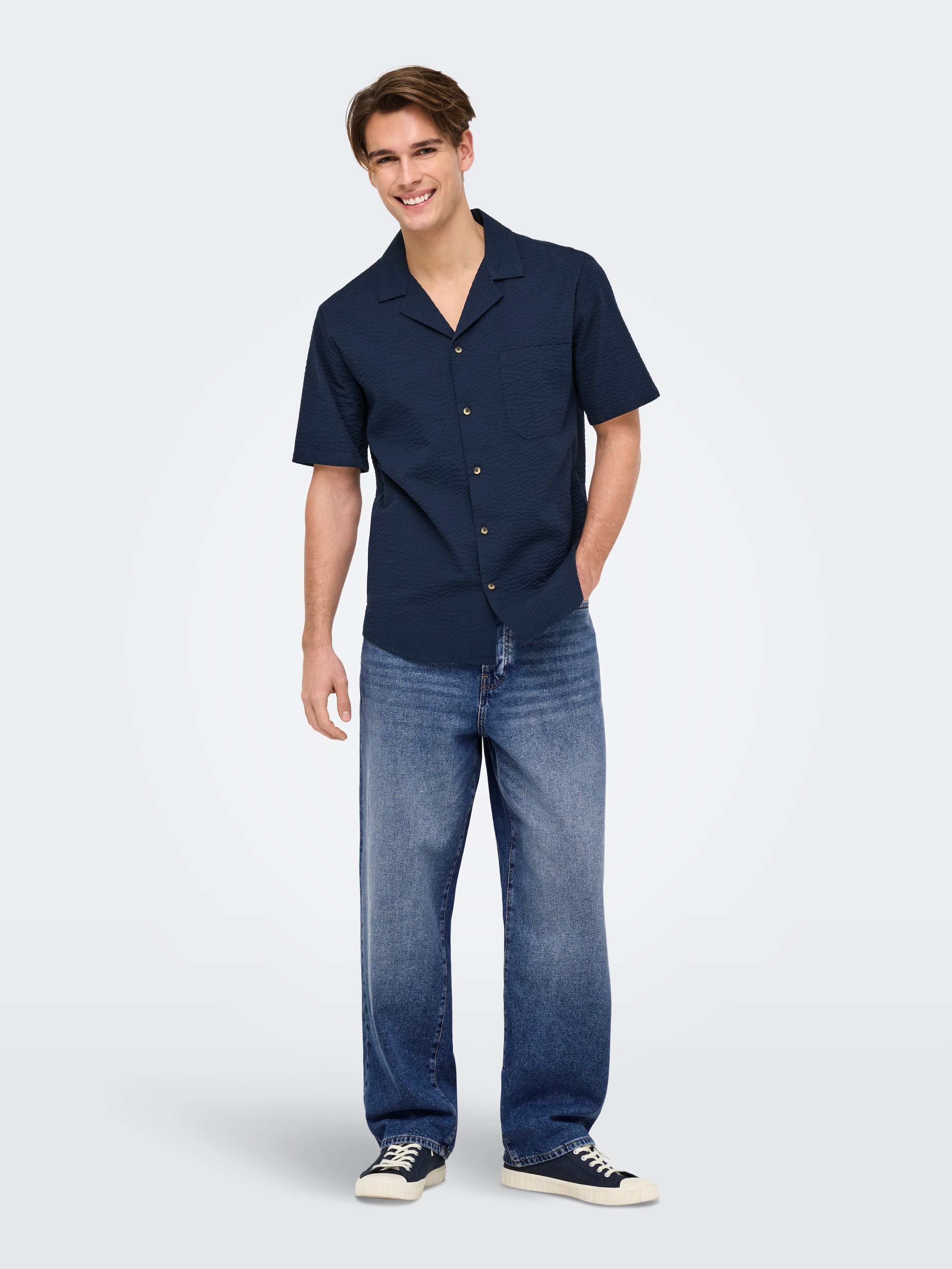ONLY & SONS Loose-fit-Jeans »ONSFADE LOOSE BOX TAI DNM MU OTL«