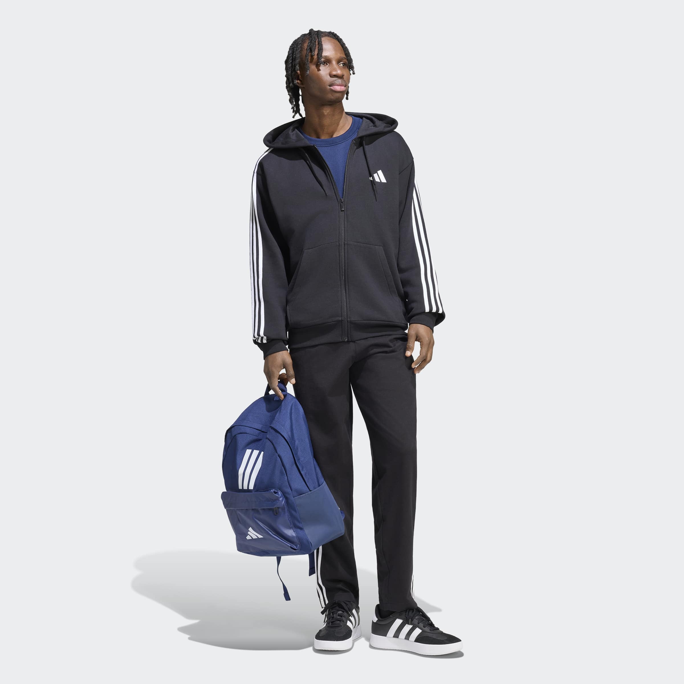 adidas Sportswear Kapuzensweatjacke »ESSENTIALS 3-STREIFEN FRENCH TERRY«