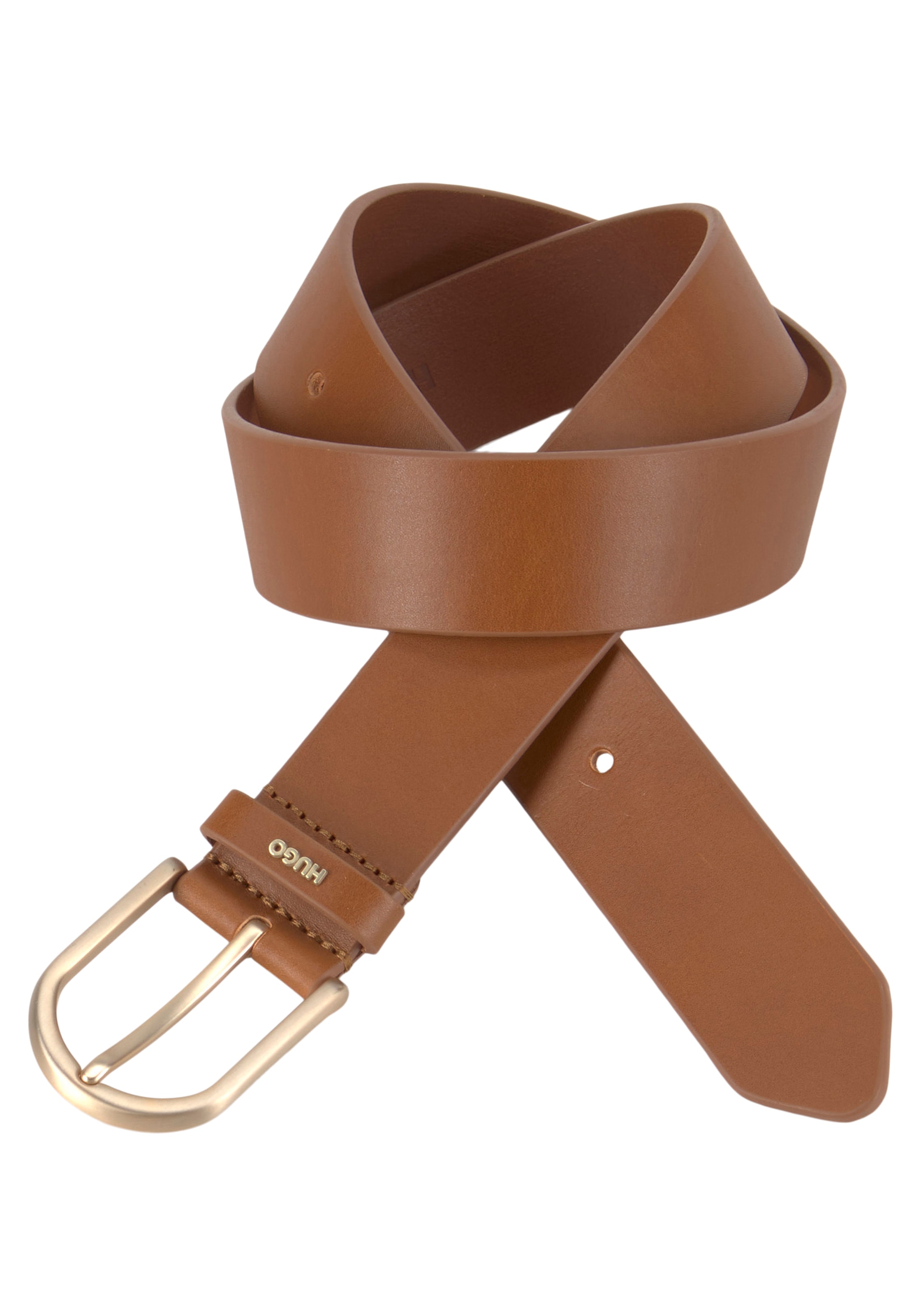HUGO Ledergürtel »Zoey Belt 35cm«, mit kontrastfarbener Boss-Prägung am  Verschluss kaufen online bei OTTO | Koppelgürtel