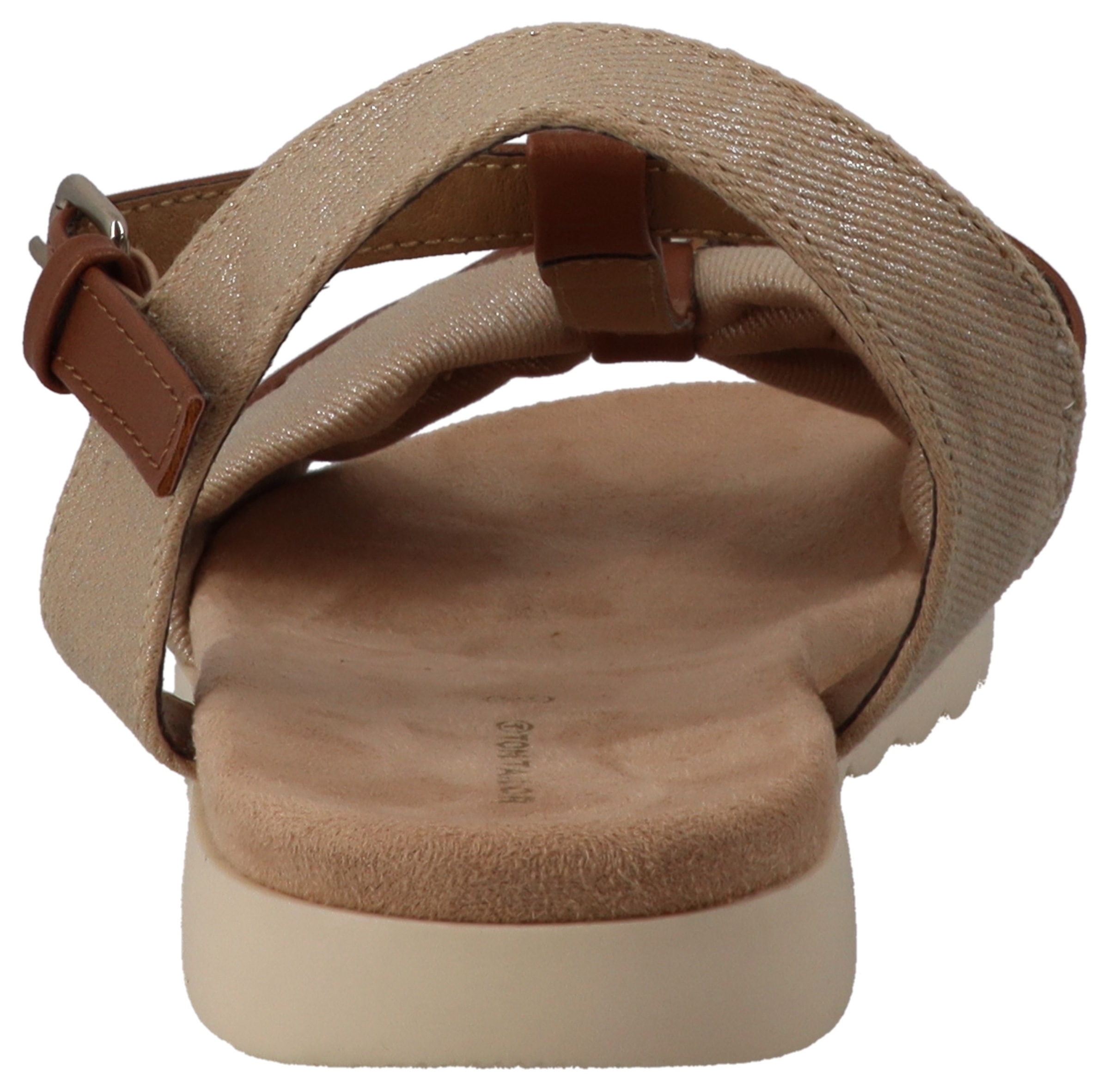 TOM TAILOR Riemchensandale, Sommerschuh, Sandalette, Flats mit verstellbarer Schnalle