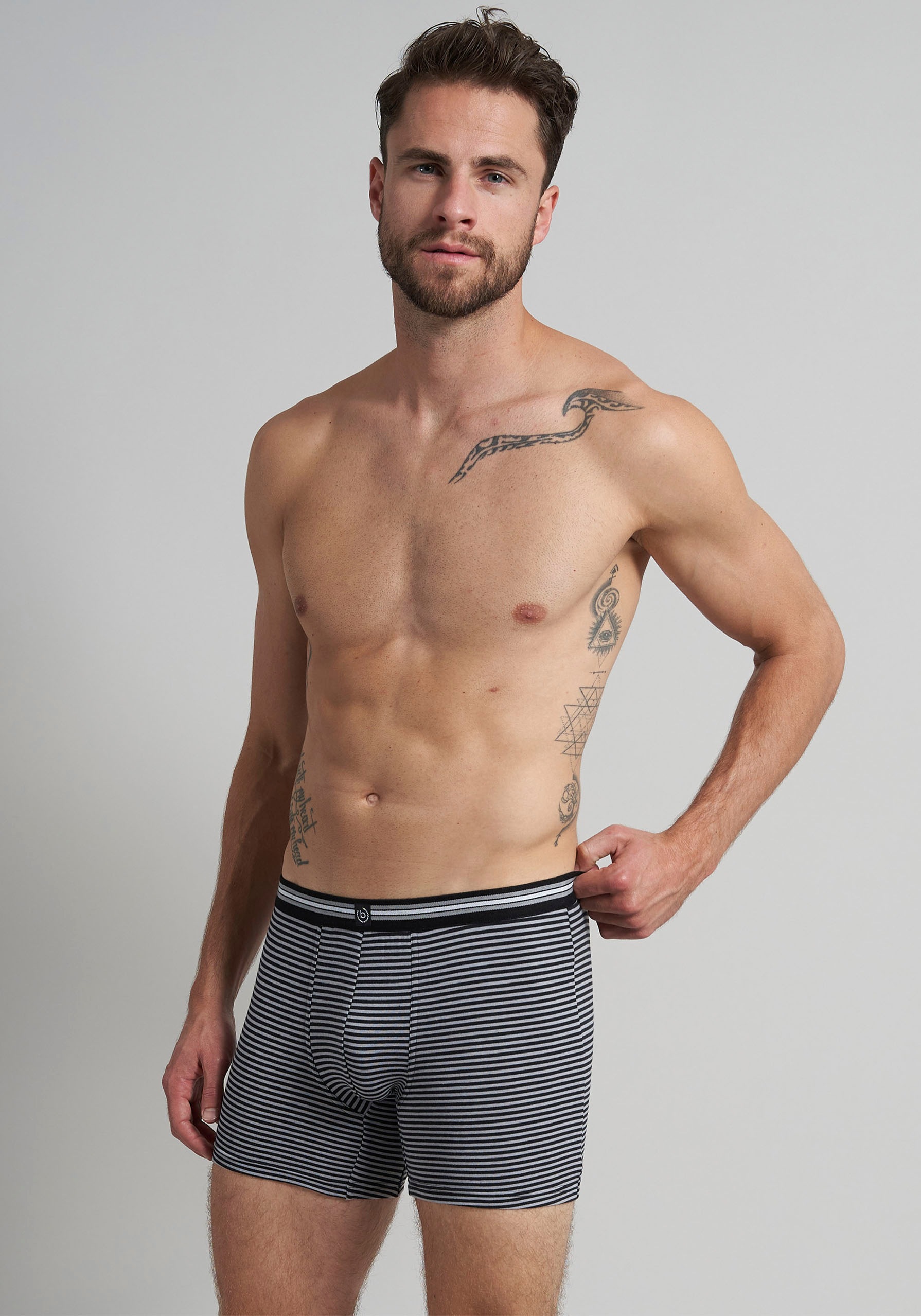 bugatti Boxershorts »Prag«, (3 St., -), mit angenehmen Tragekomfort