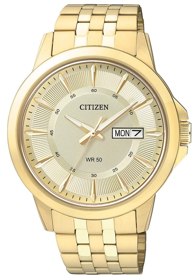 Citizen Quarzuhr »BF2013-56PE«, Armbanduhr, Herrenuhr, Damenuhr, Edelstahlarmband, Datum