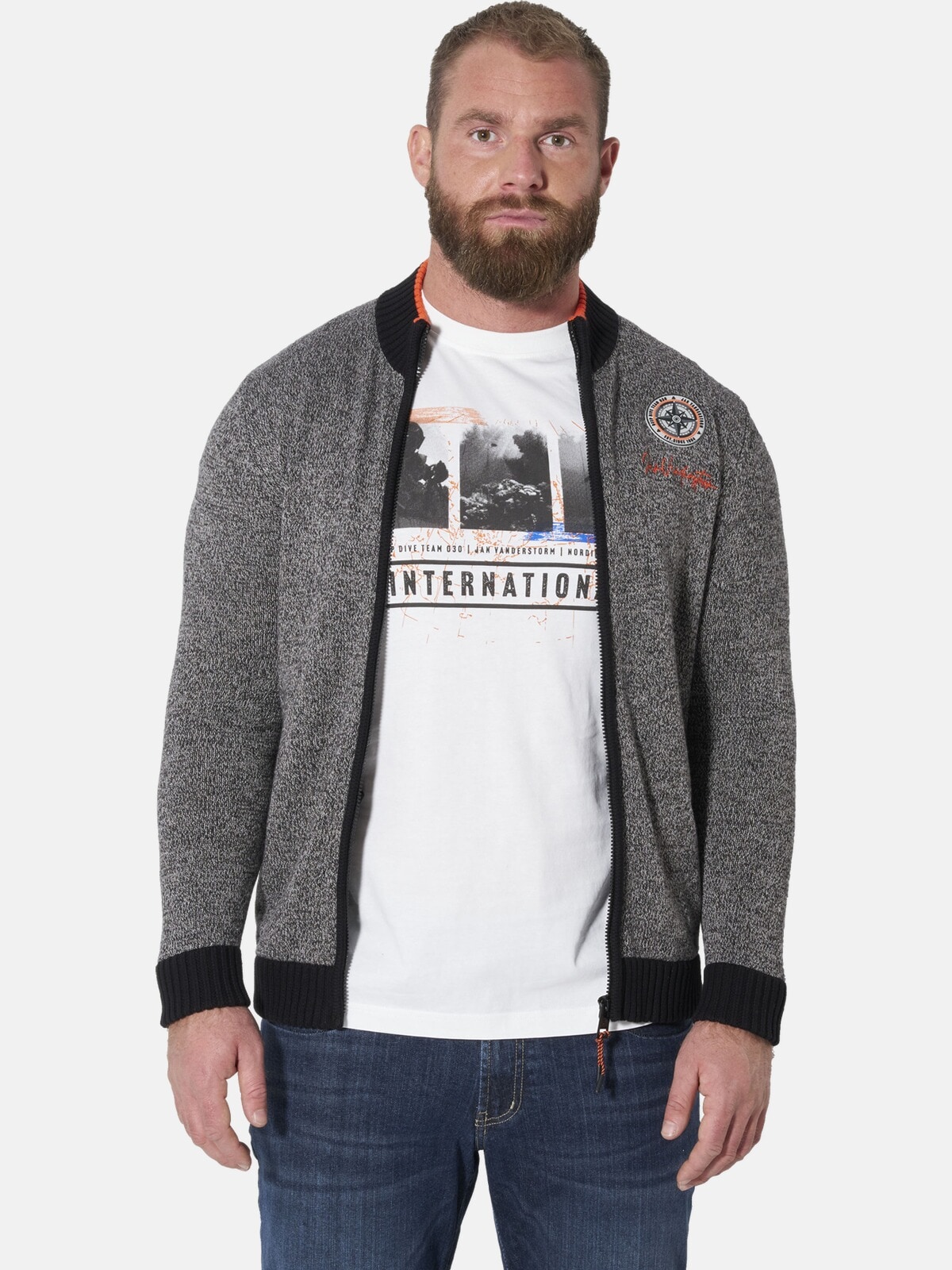 Jan Vanderstorm Strickjacke »Strickjacke HESAR«