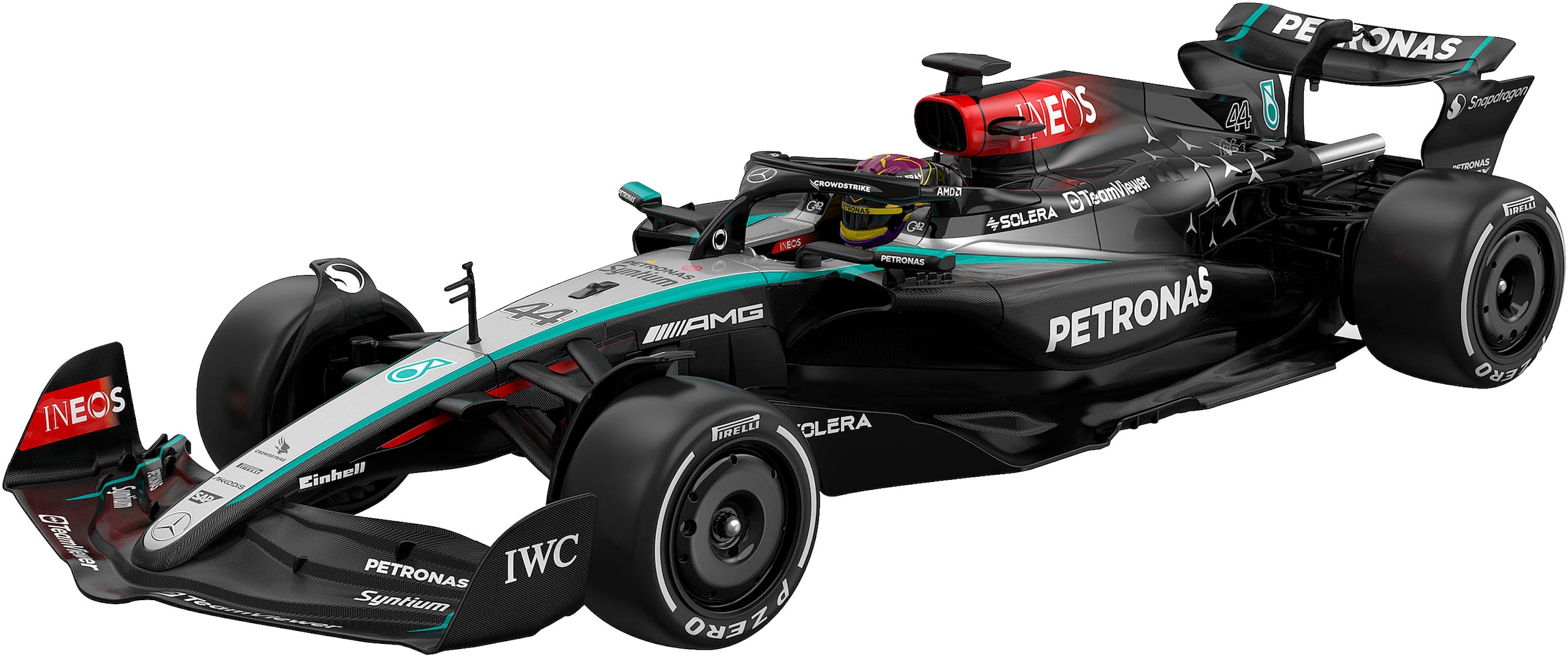 Jamara RC-Auto »Mercedes-AMG F1 W15 E Performance schwarz 2,4GHz« Maßstab 1:12