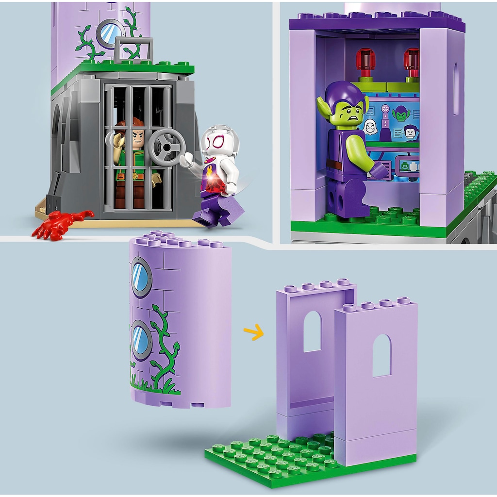 LEGO® Konstruktionsspielsteine »Spideys Team an Green Goblins Leuchtturm (10790), LEGO® Marvel«, (149 St.)