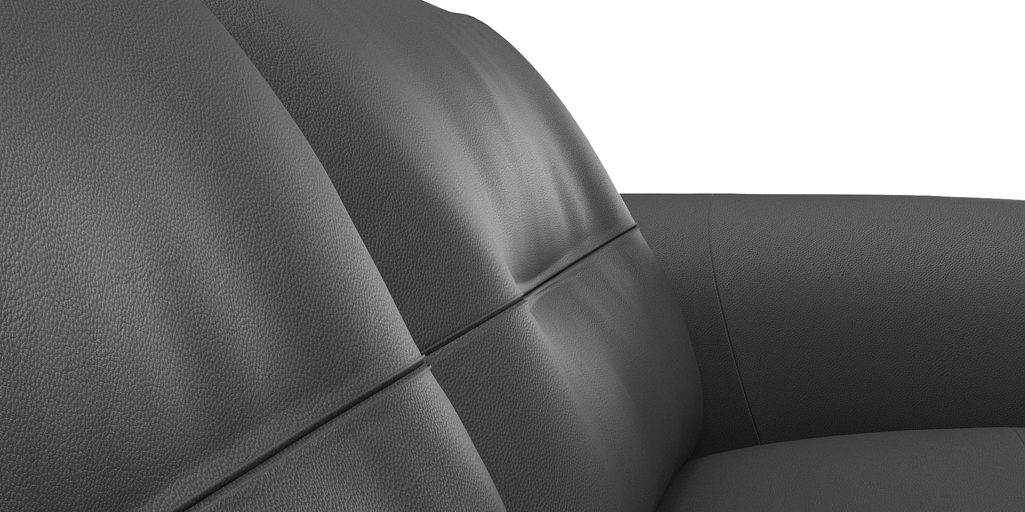 FLEXLUX 2,5-Sitzer »Glow Sofa, Couch,«, Premium-Sitz: Kaltschaum & Federkern, Arml. Walnuss, Fuß Alu