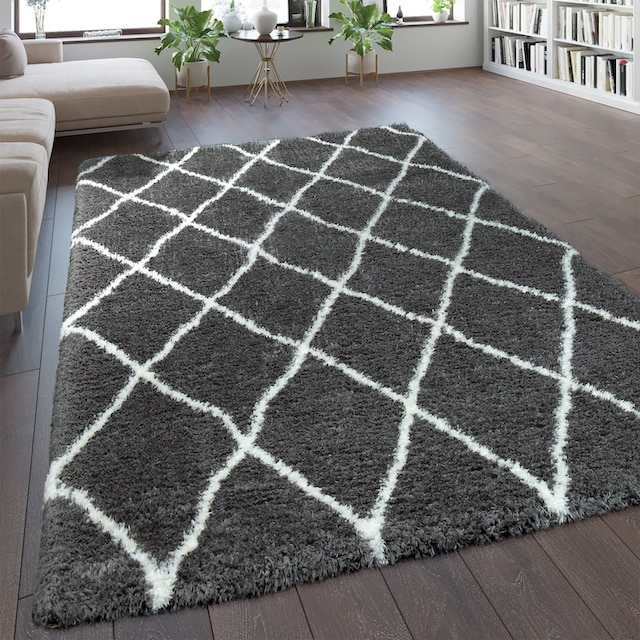 Jetzt auf Lager Paco Home 075«, Rauten OTTO rechteckig, Design, Hochflor-Teppich weich Muster, »Maghreb flauschig und bei Scandi