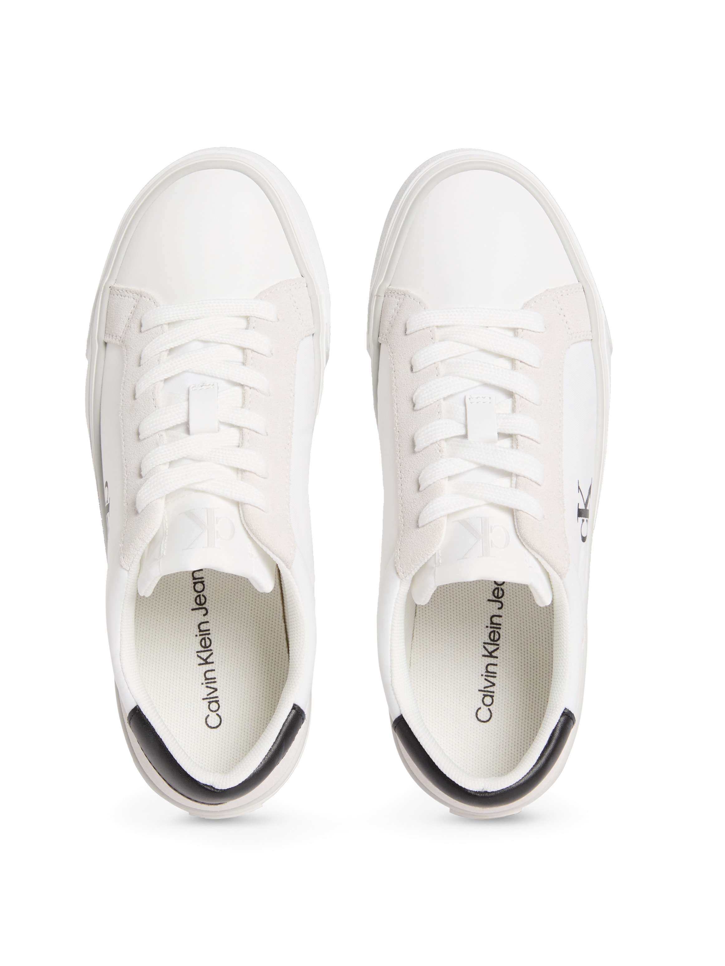 Calvin Klein Jeans Plateausneaker »VULC FLATFORM MG NYLON MIX«, Schnürschuh, Halbschuh, Freizeitsneaker mit softem Schaftrand