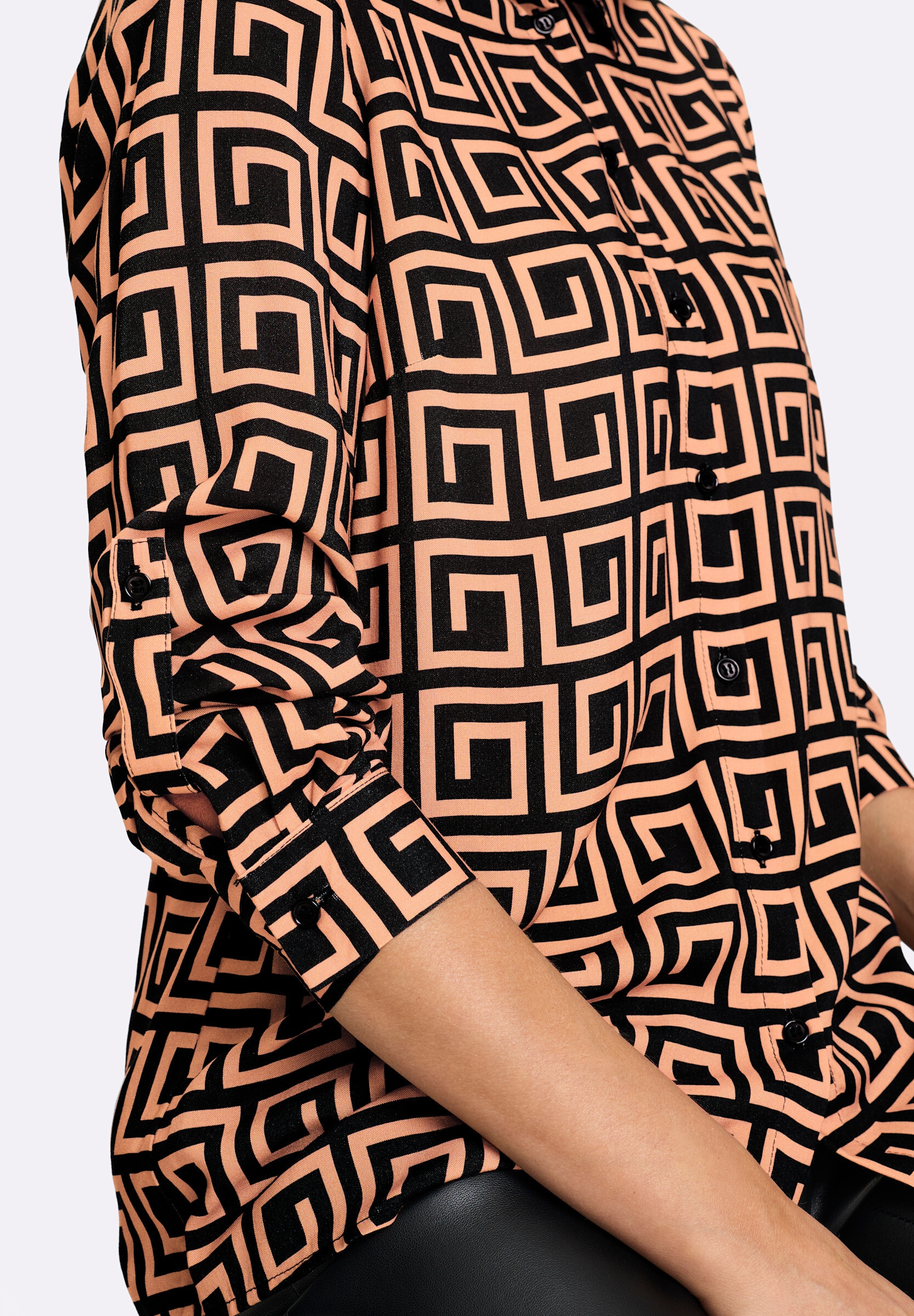 heine Hemdbluse »Druckbluse Druckbluse mit grafischem Muster«