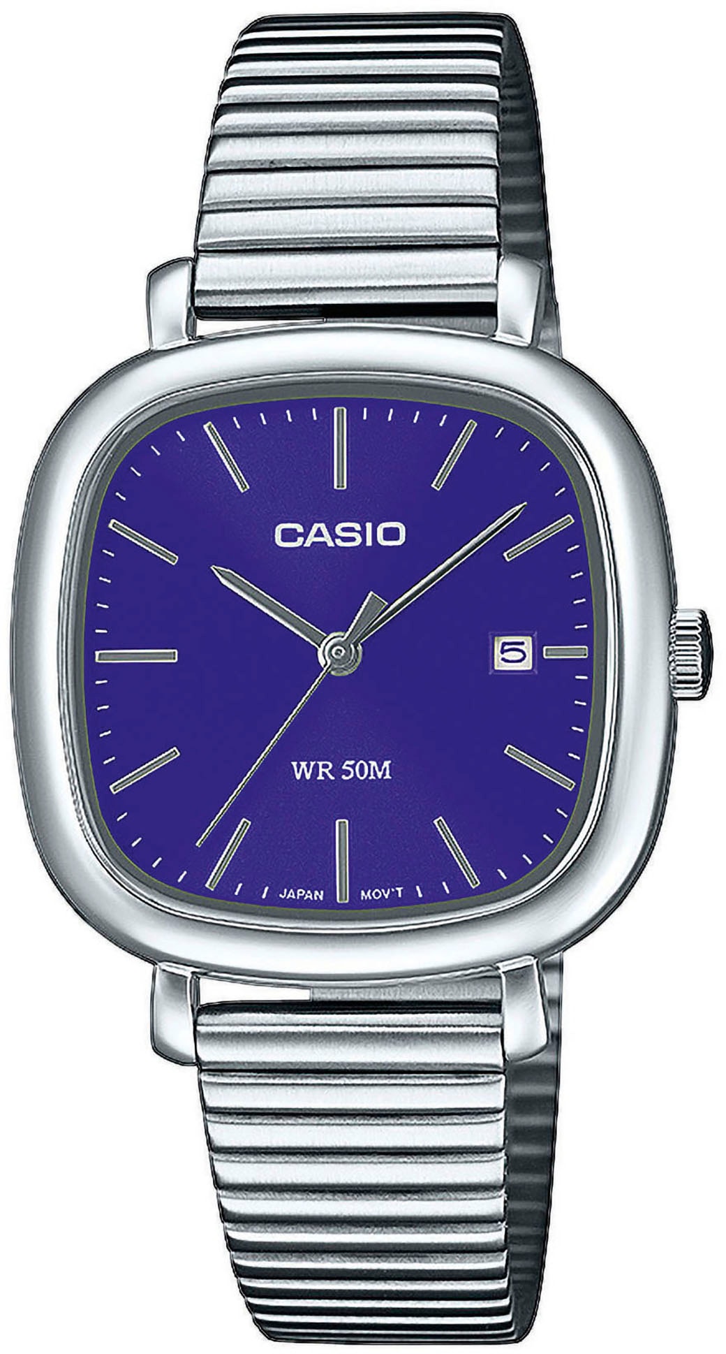 CASIO TIMELESS COLLECTION Quarzuhr, Armbanduhr, Damenuhr, Herrenuhr, Edelstahlarmband, analog, Tag