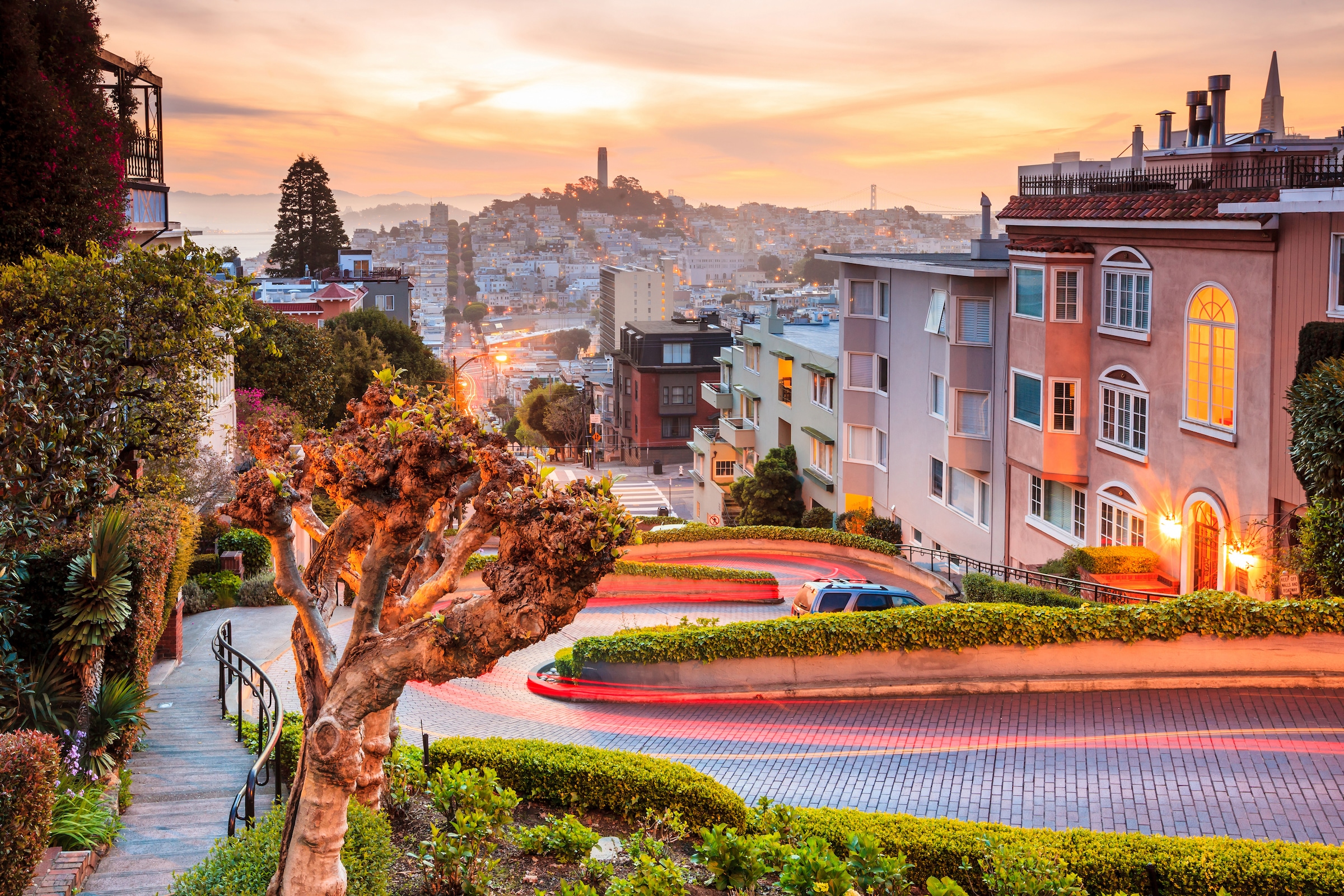 Papermoon Fototapete »Lombard Street in San Francisco« glatt