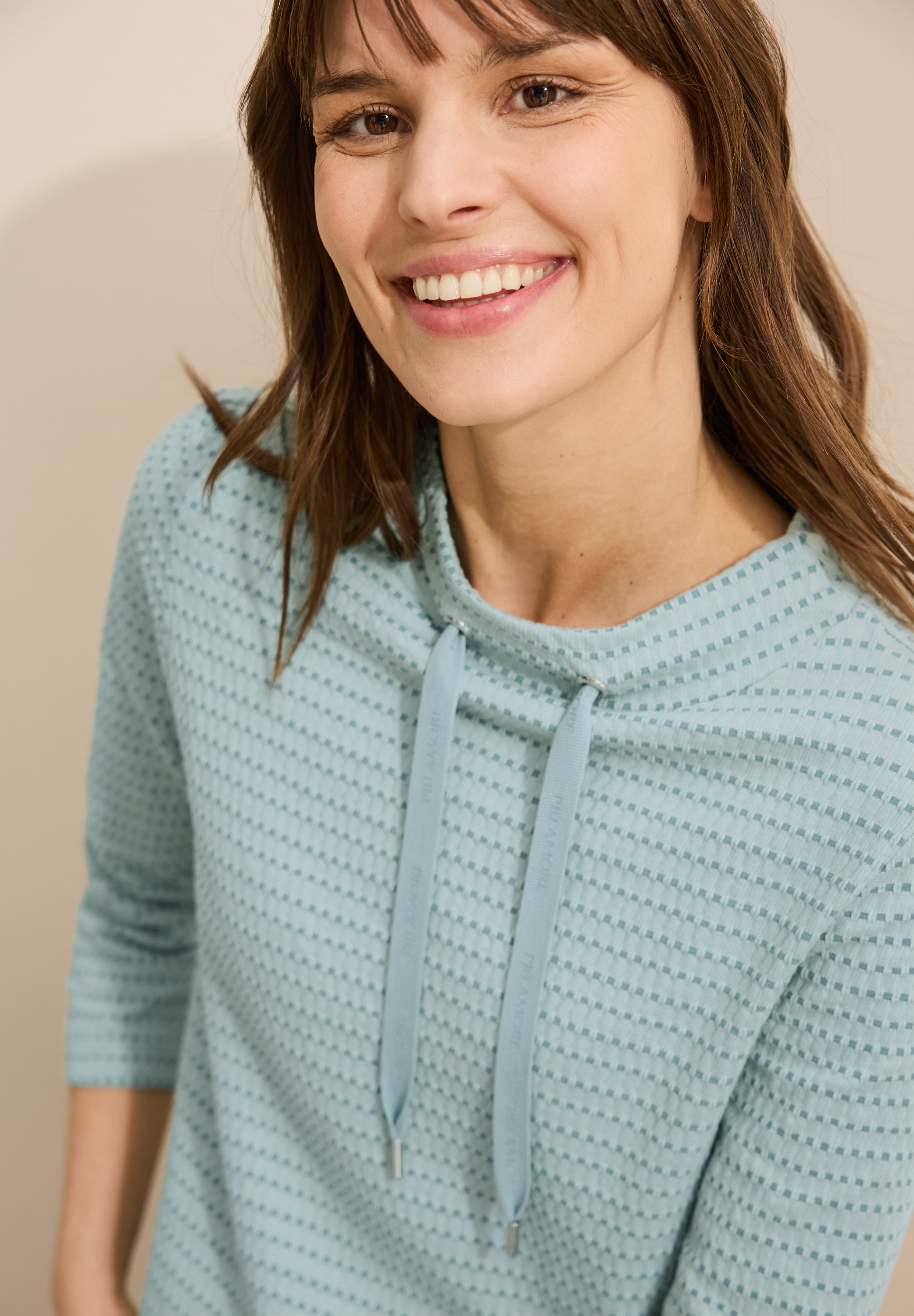 Cecil 3/4-Arm-Shirt, mit Struktur Muster
