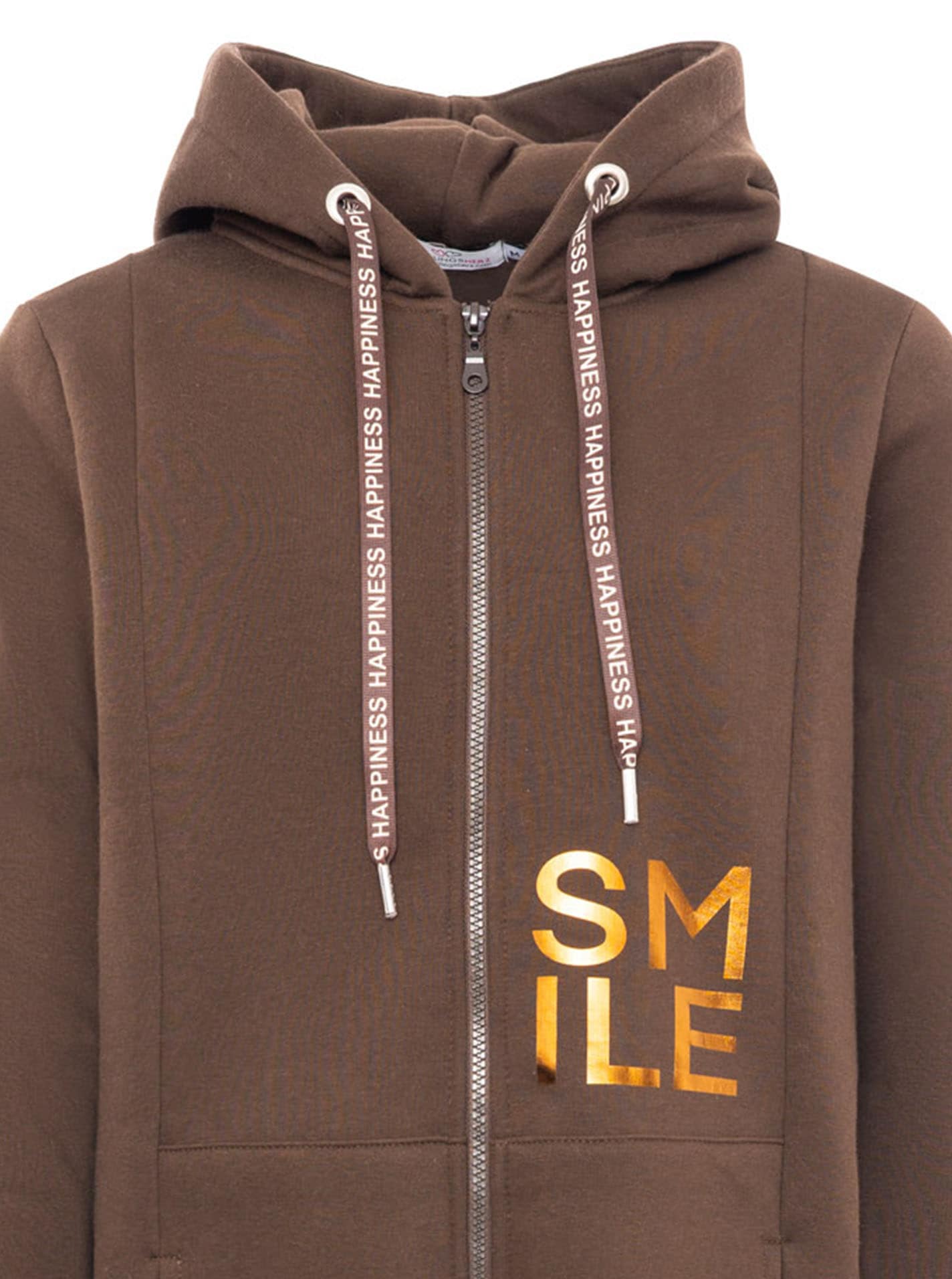 Zwillingsherz Kurzmantel »"Alissa Shiny"« Kapuze, Reißverschluss, glänzender Print, bedrucktes Band