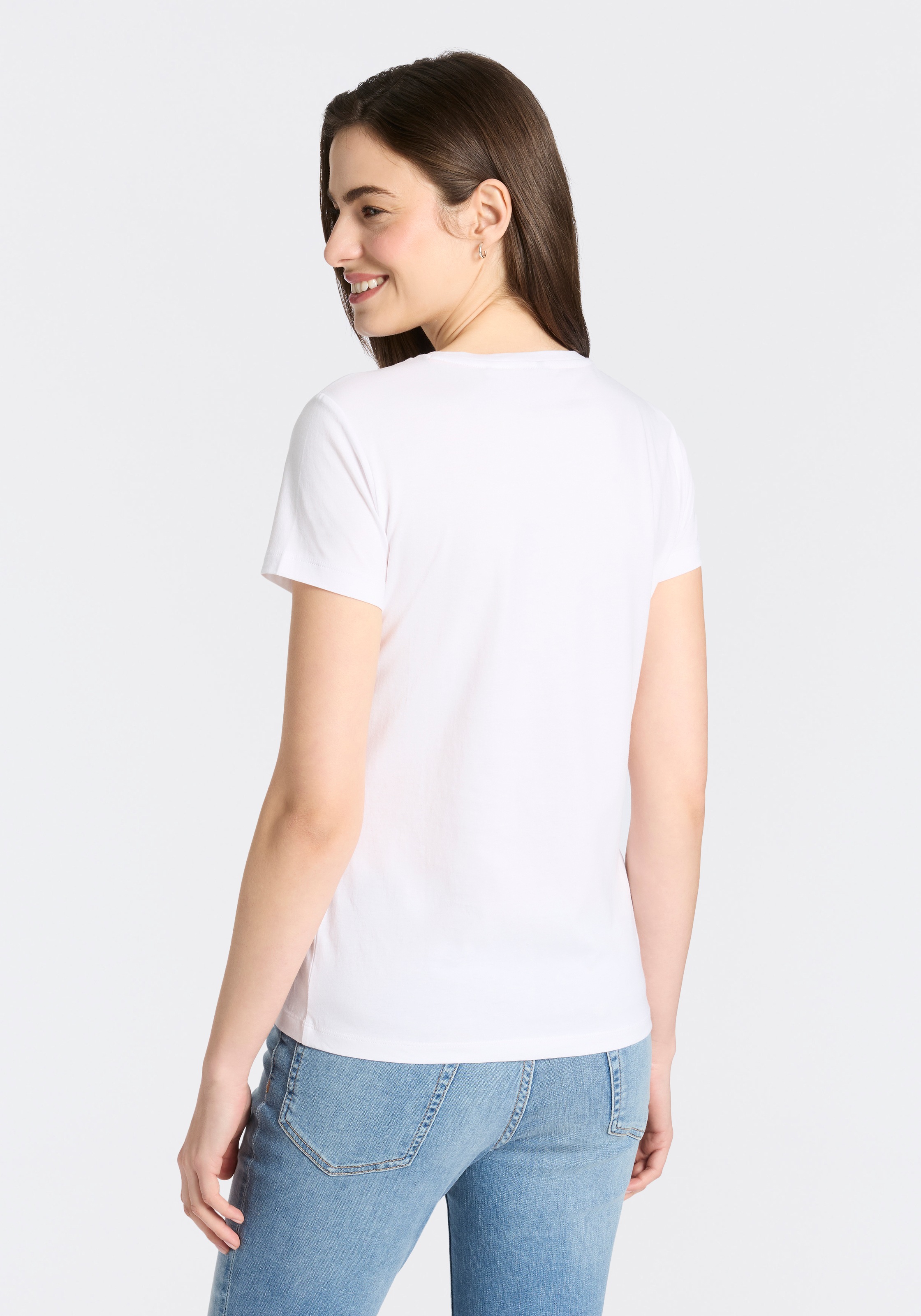 BOSS ORANGE T-Shirt »Elove Embro Premium Damenmode« mit Rundhals, Slim Fit