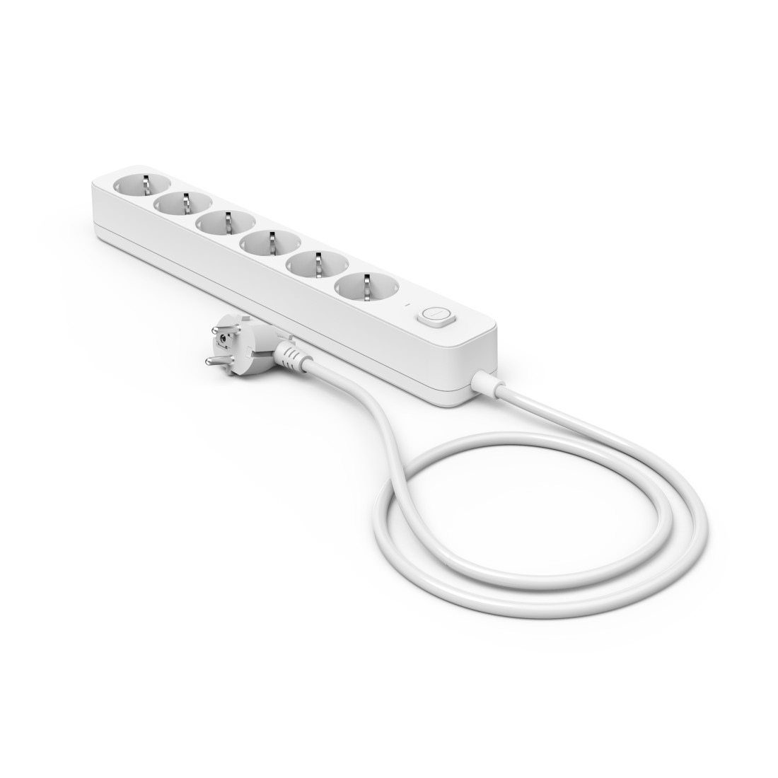 Hama Steckdosenleiste »Mehrfachsteckdosenleiste 6 fach mit Schalter, weiß, 1,4m Kabel« 6-fach (Ein- / Ausschalter Kabellänge 1,4 m)