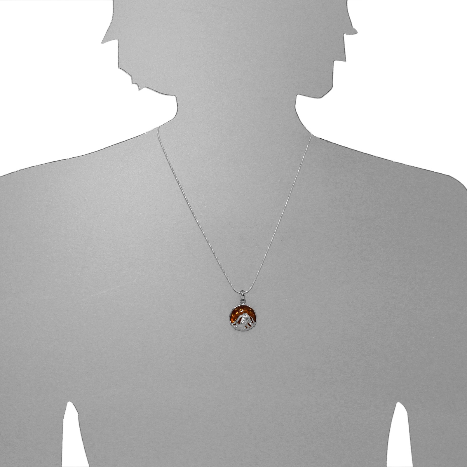 OSTSEE-SCHMUCK Kette mit Anhänger »- Anngret - Silber 925/000 - Bernstein«