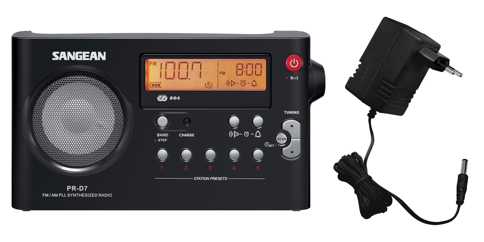 Sangean Radio »PR-D7«, (FM-Tuner-AM-Tuner), Sleep-Timer, Lautsprecher