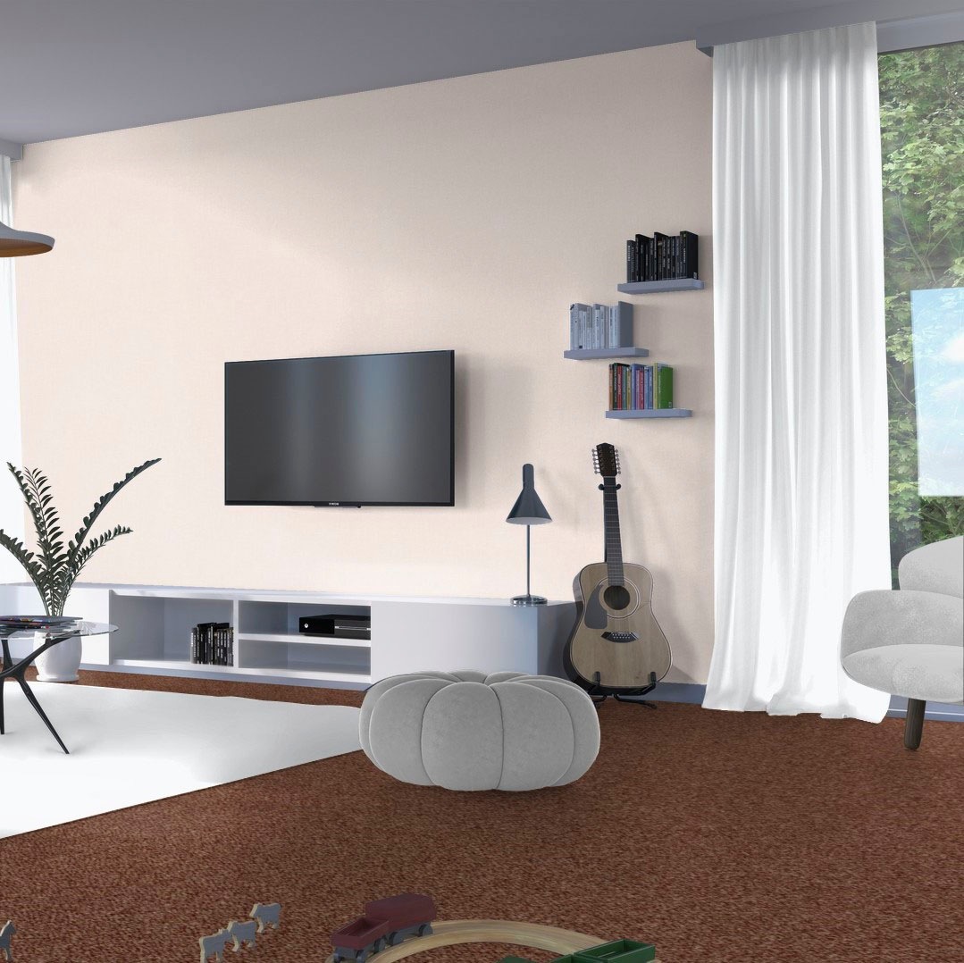 Bodenmeister Teppichboden »Baltic, Schlinge - meliert, Made in Belgium«, rechteckig, 5 mm Höhe, Wohnzimmer, Schlafzimmer, Kinderzimmer, Breite 400/500 cm