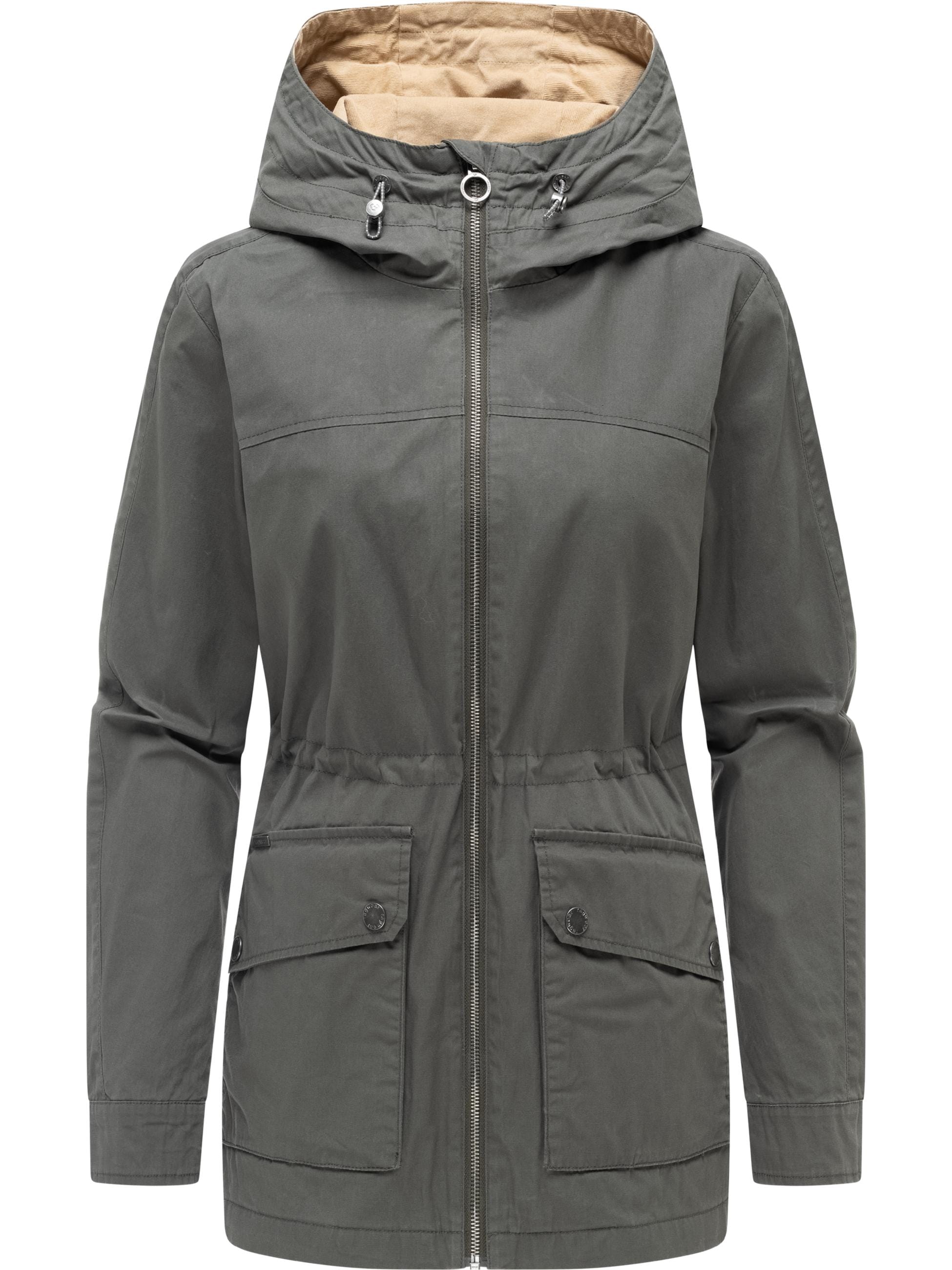 Ragwear Anorak »Anorak Lenoa Vintage« mit Kapuze Übergangsparka mit Kapuze und Taillenzugband