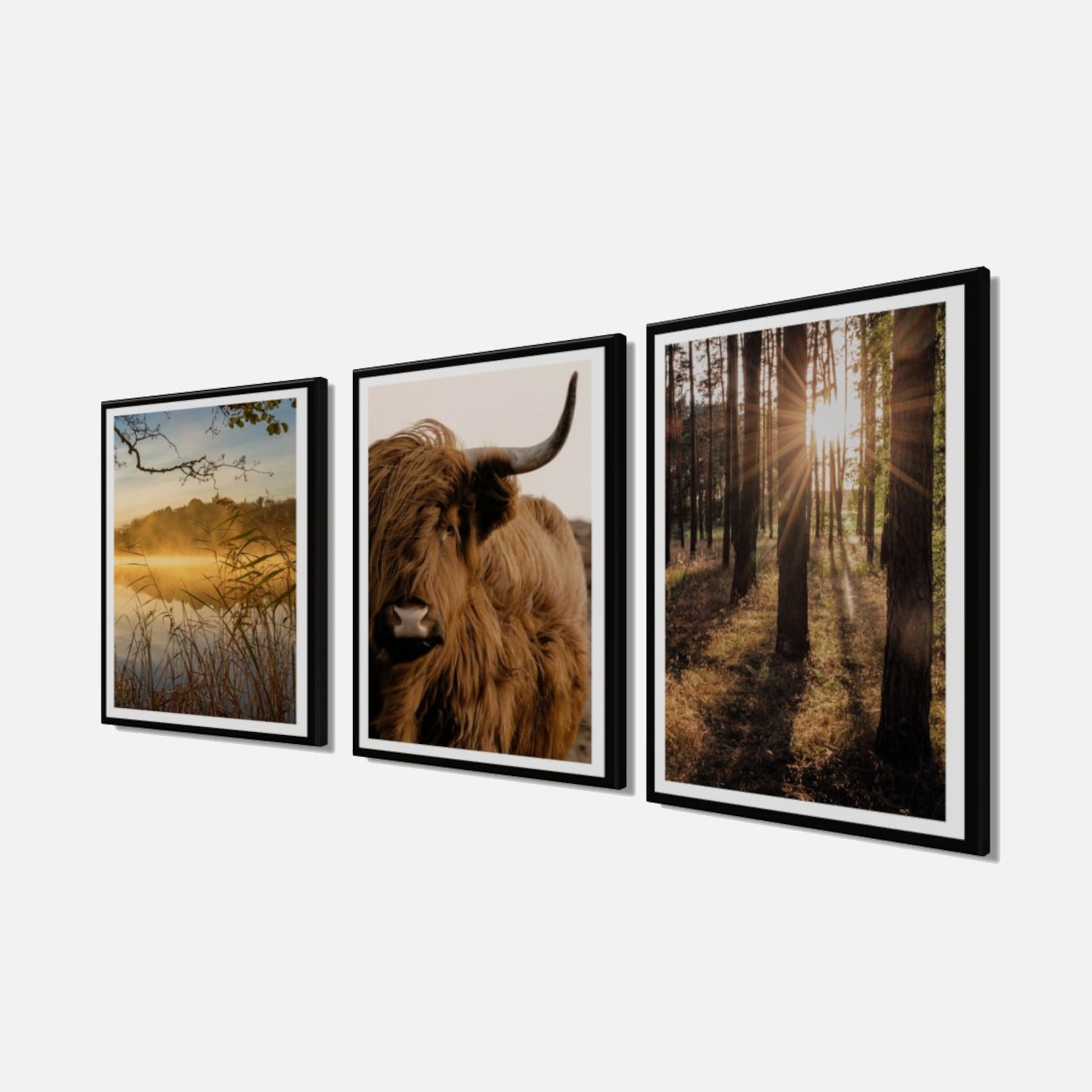 Bönninghoff Bild mit Rahmen 3 Stk. tlg.