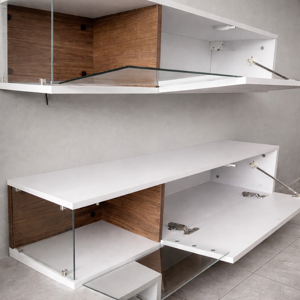 OTTO home Wohnzimmer-Set »Lego Anbauwand, Wohnkombination, Wohnzimmer-Set« 4 Stk. tlg.