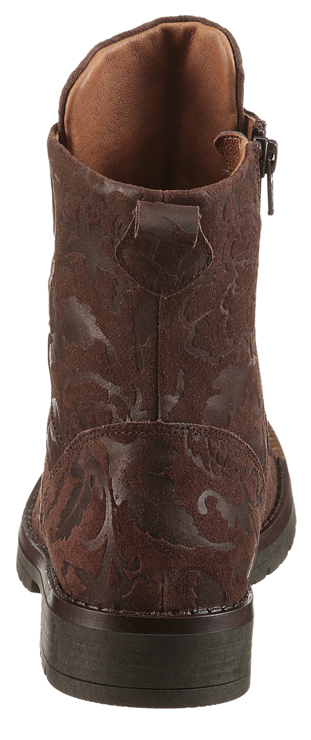 Waldläufer Schnürstiefelette »G-RAVINA«  Schnürboots, Blockabsatz, in floraler Optik, Komfortweite G (=weit)