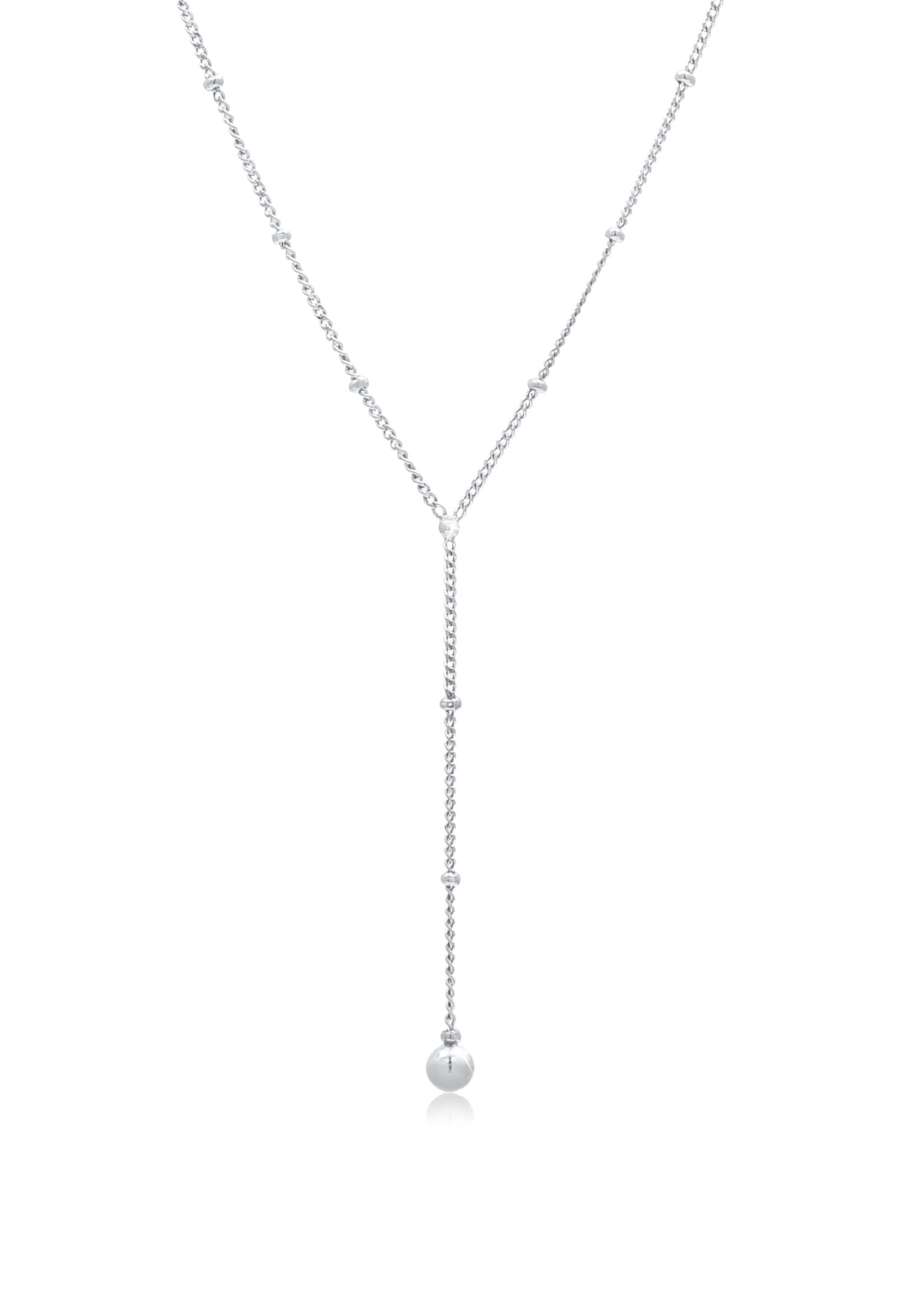 Elli Choker »Halskette Choker Y-kette Kugelkette Basic 925 Silber«