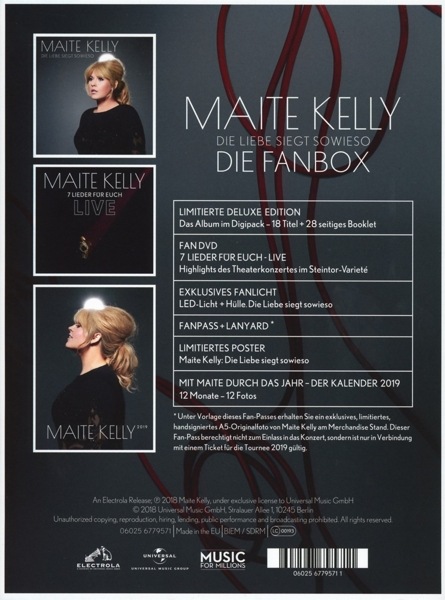 Musik Cd Liebe Siegt Sowieso Die L Kelly Maite 2 Cd Dvd Video Online Kaufen Otto