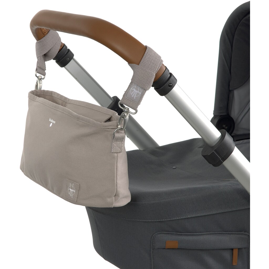 LÄSSIG Kinderwagen-Tasche »Green Label, Cotton Buggy Organizer, taupe«