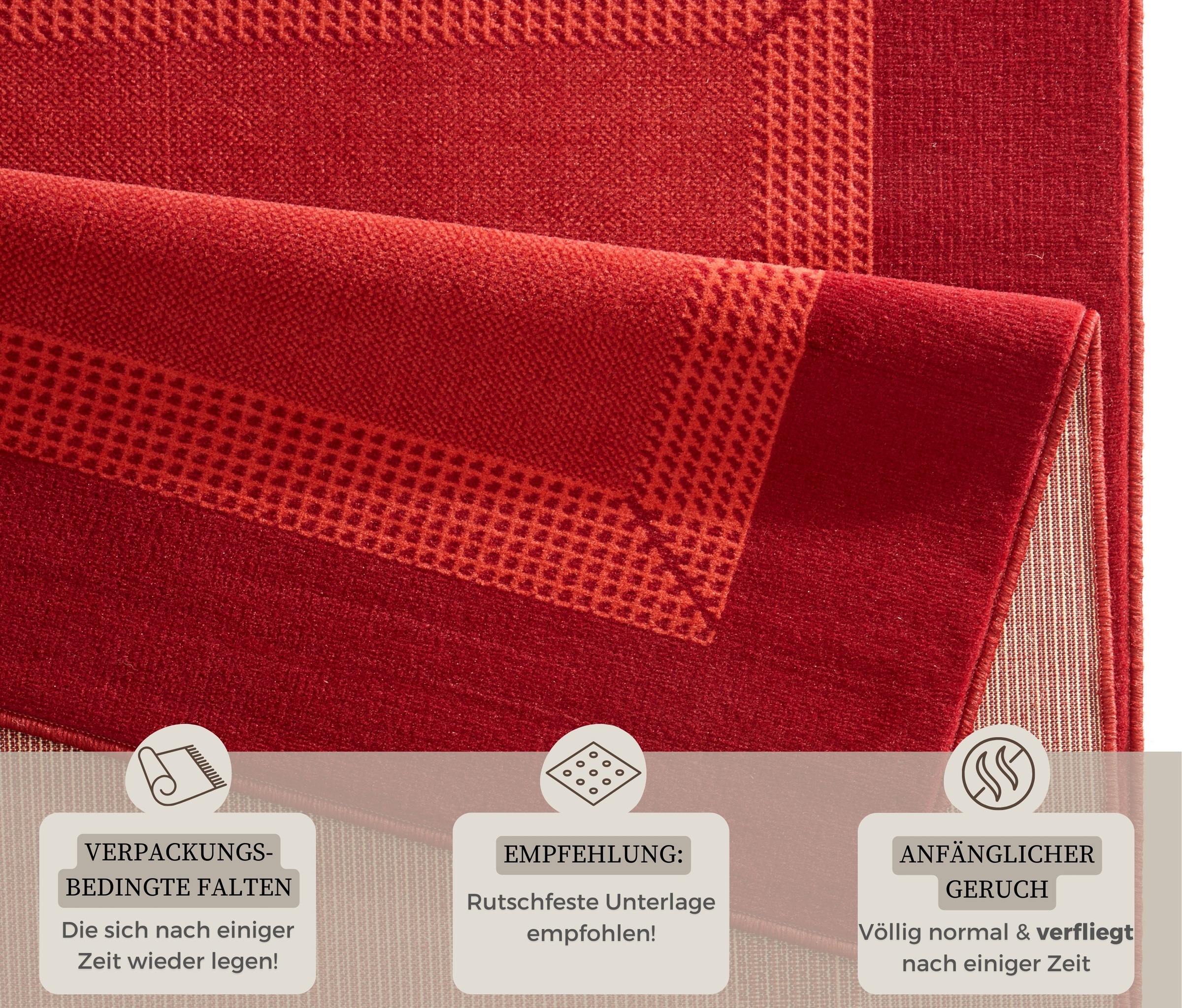 HANSE Home Teppich »Band«, rechteckig, 9 mm Höhe, Kurzflor, weich, Läufer Größen, Wohnzimmer, Schlafzimmer, Esszimmer