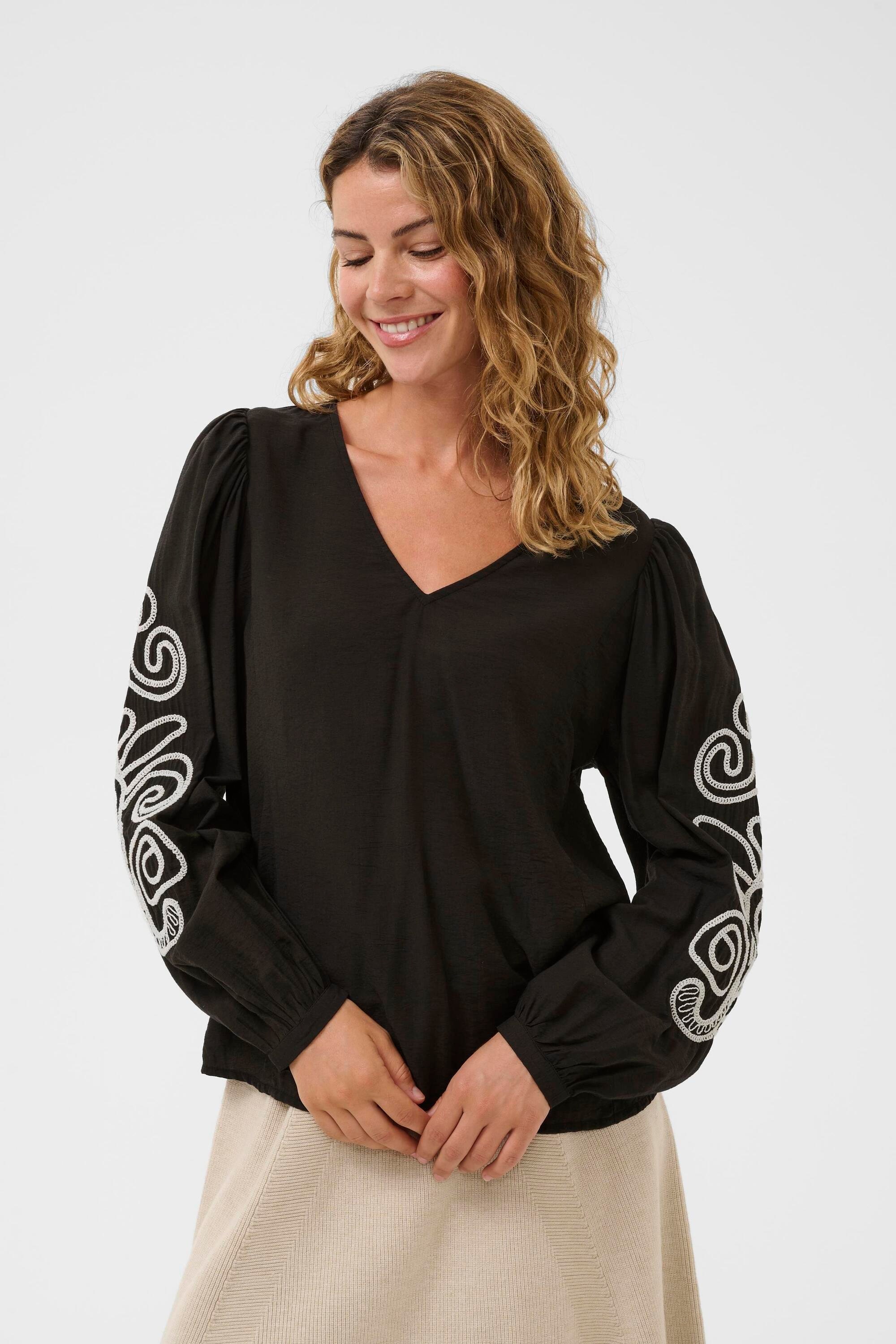 Cream Langarmbluse »Damen Bluse langarm CRDanielle«