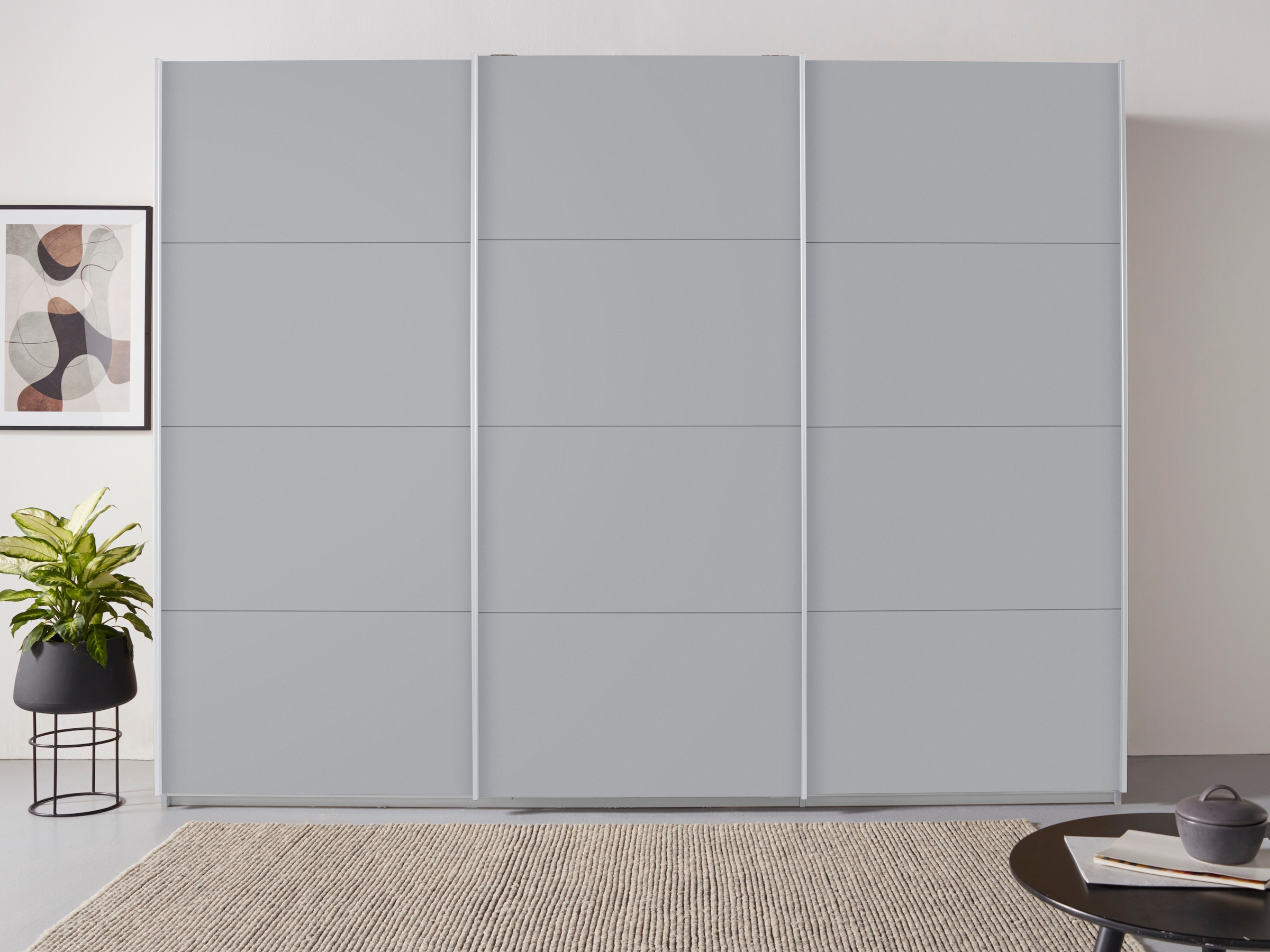 rauch Schwebetürenschrank »Kleiderschrank Schrank Garderobe TOPSELLER OTELI inkl. Inneneinteilung«, mit 3 Innenschubladen sowie zusätzlichen Einlegeböden MADE IN GERMANY