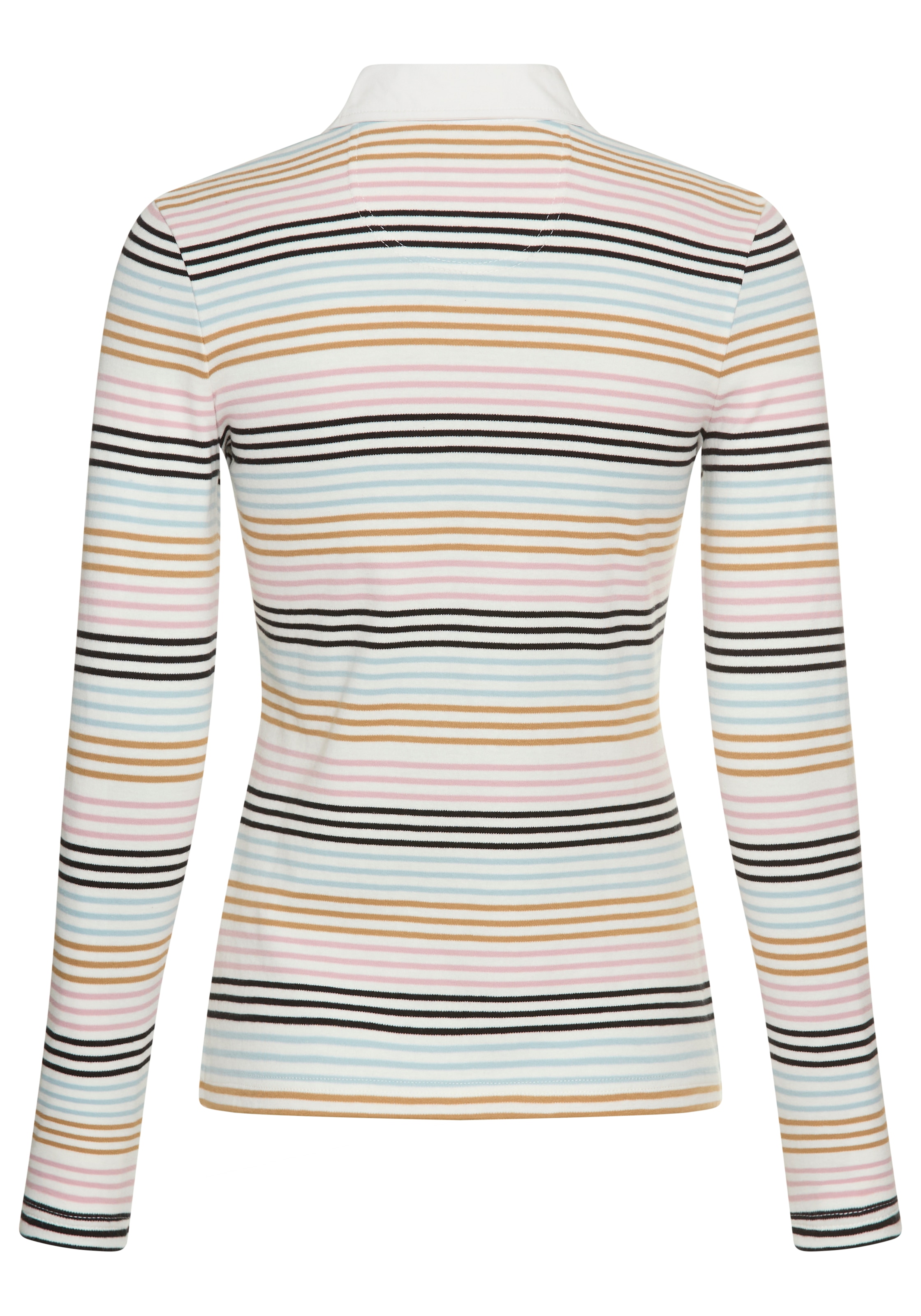 KangaROOS Poloshirt in Pastelltönen mit langer Knopfleiste