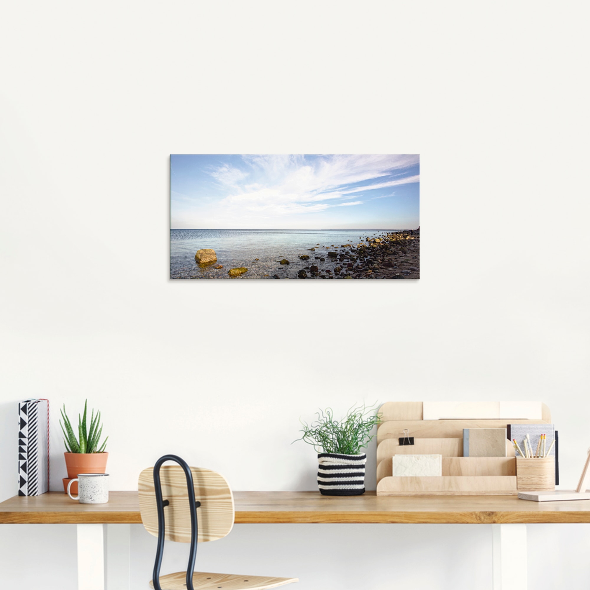 Artland Glasbild »Brodtener Ufer« Strand 1 Stk. tlg. in verschiedenen Größen