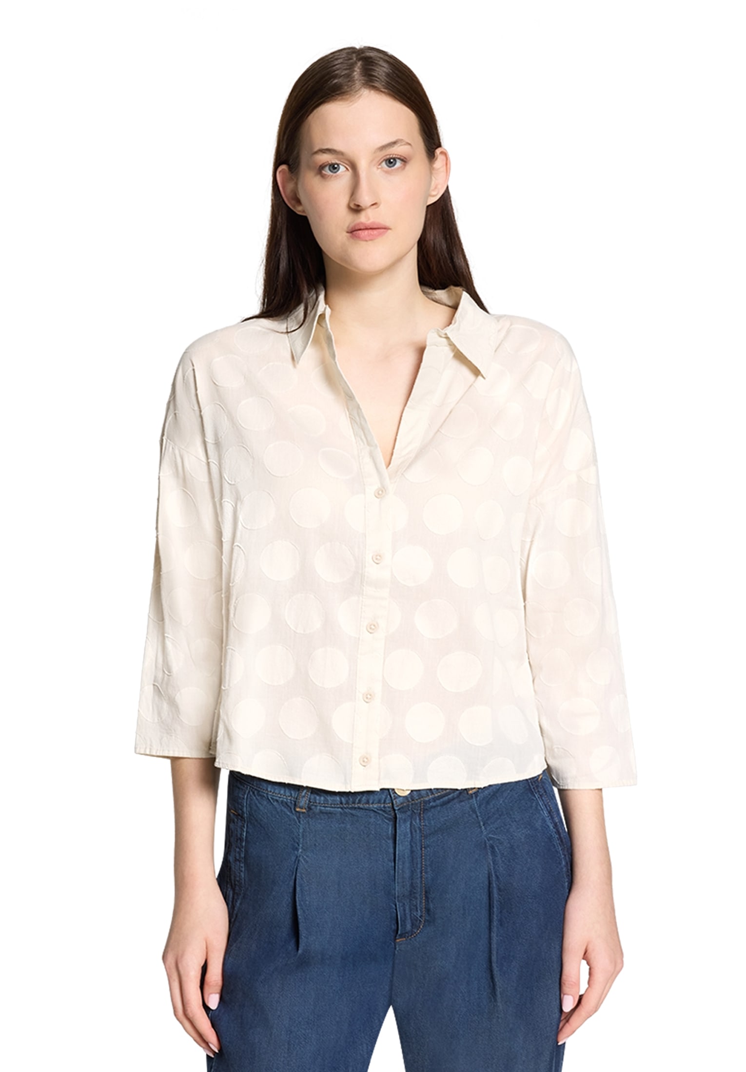 Cartoon Klassische Bluse »Oversize-Bluse mit Kragen«