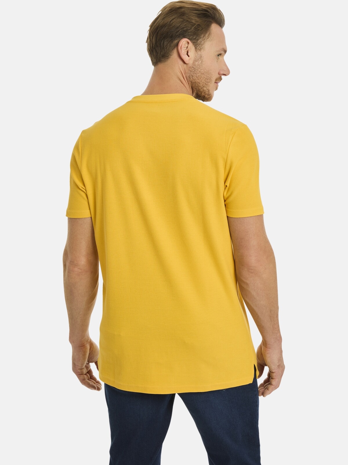 Jan Vanderstorm T-Shirt »T-Shirt ERENGISL«, (1 tlg.), mit stylischer Knopfleiste