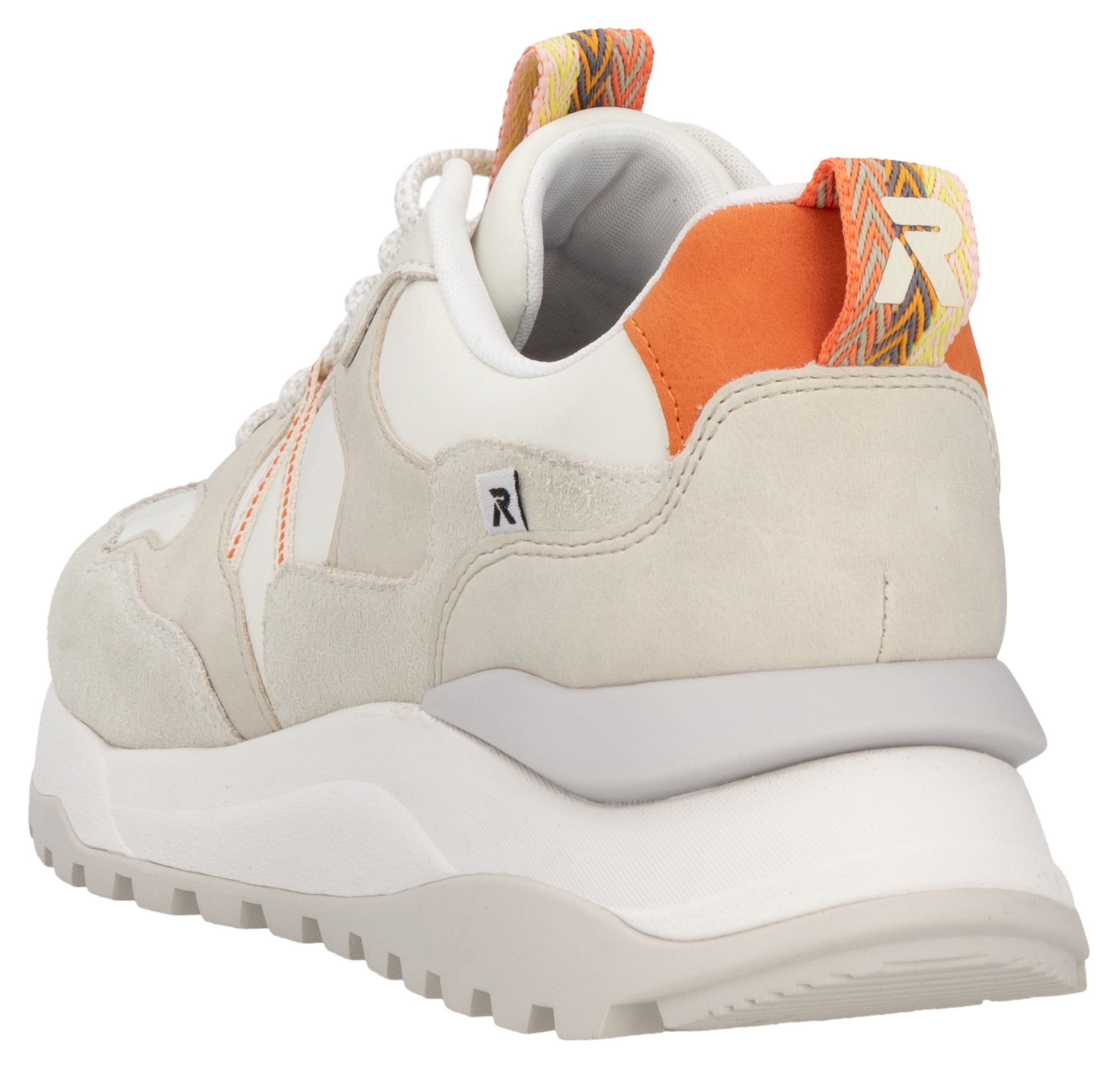 RIEKER Sport Keilsneaker »Bel Air«, Freizeitschuh, Halbschuh, Schnürschuh mit herausnehmbarem Fußbett